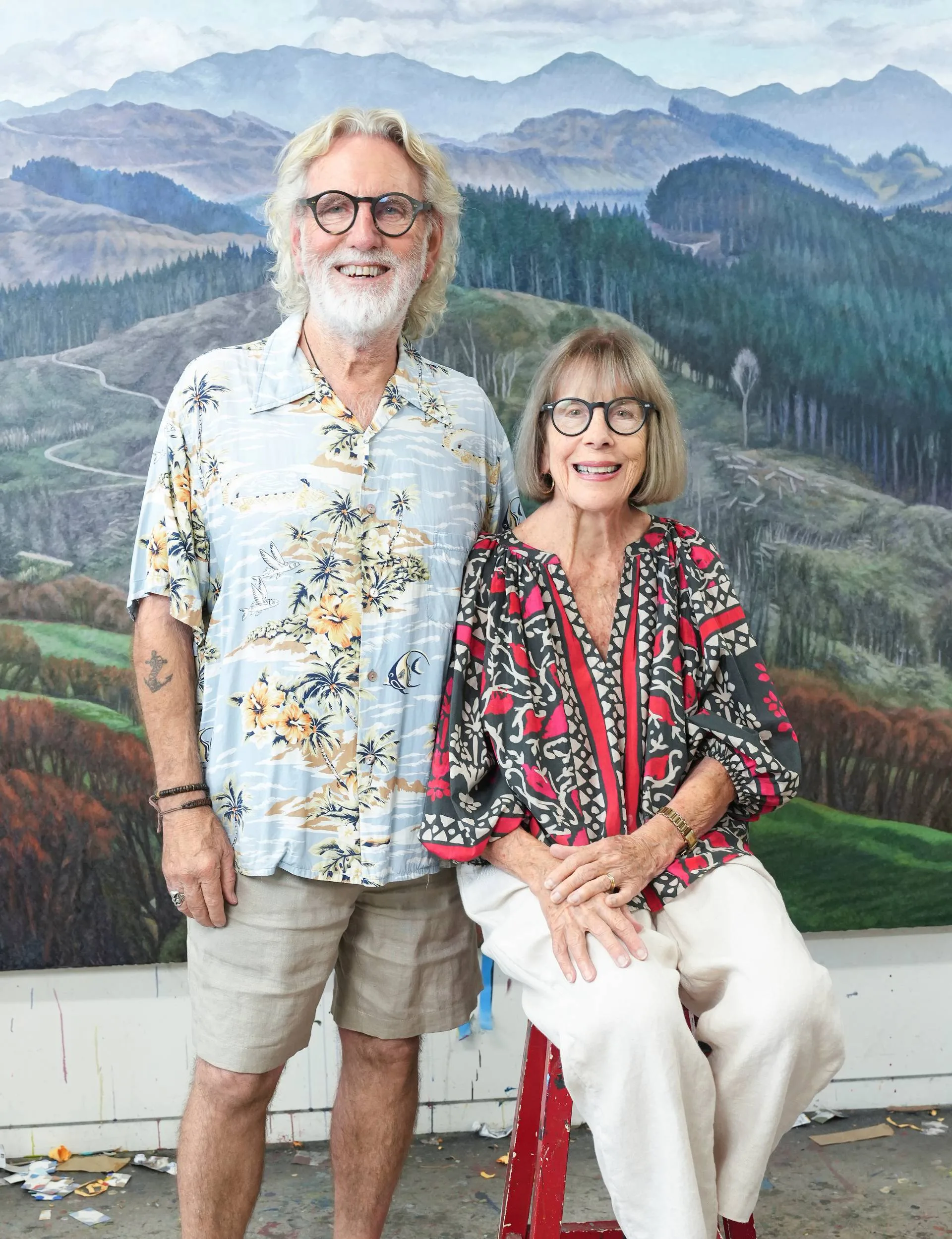 Dick Frizzell with his wife Jude