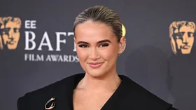 Molly-Mae Hague poses on the red carpet
