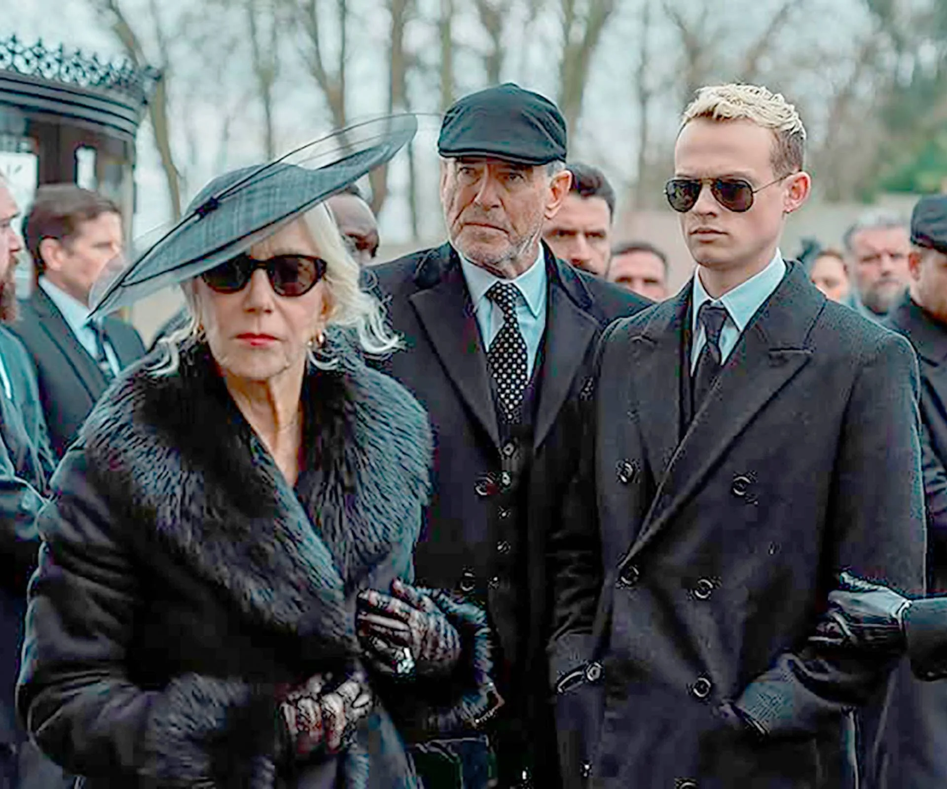 Helen Mirren in Mobland with her costars