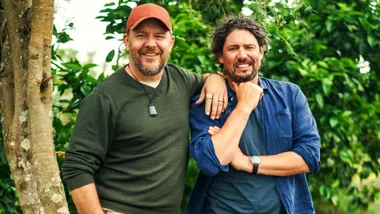 Colin and Manu in the New Zealand bush