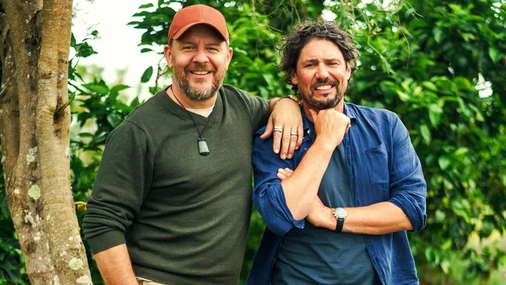 Colin and Manu in the New Zealand bush