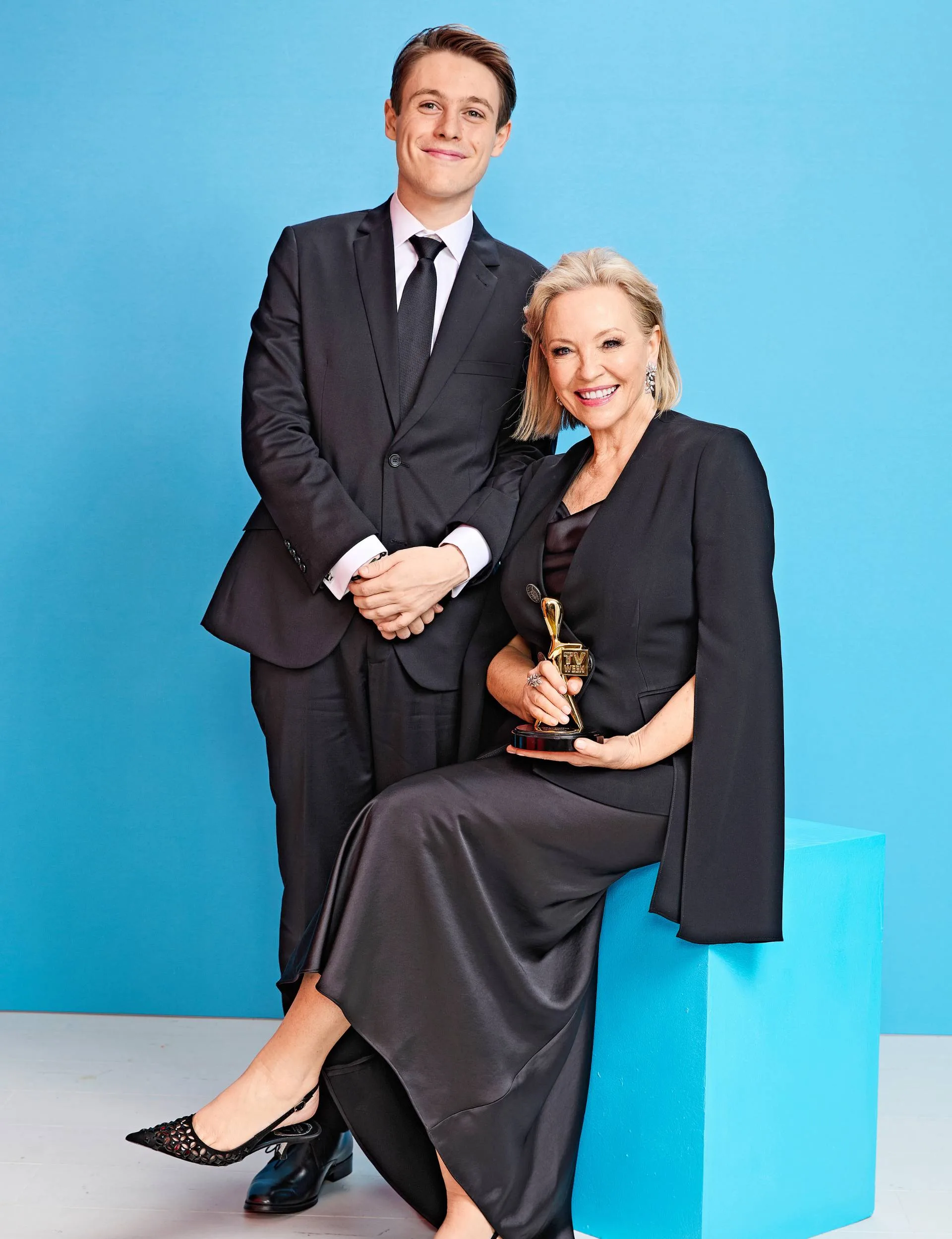 Rebecca and Zac when she was inducted into the Logie Hall of Fame