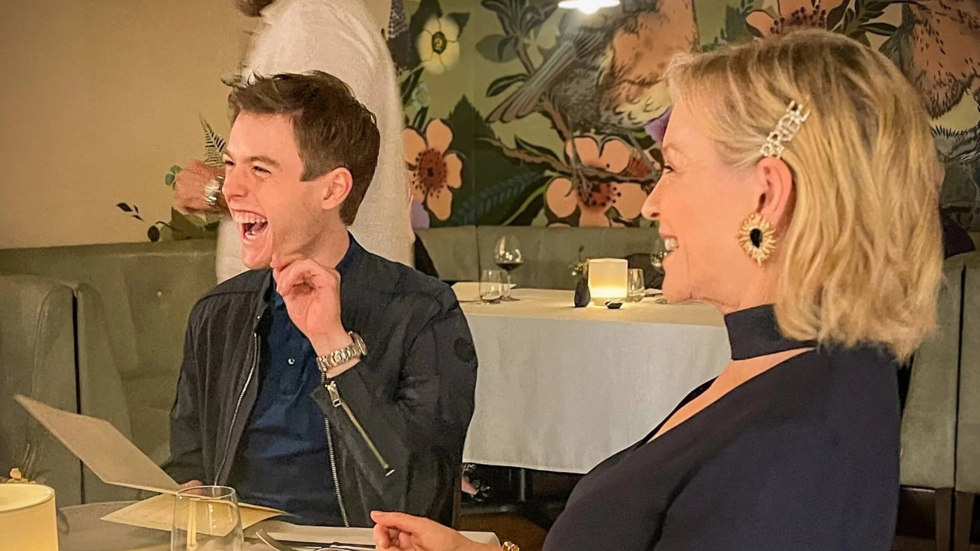 Zac working with Mum Rebecca Gibney on Under The Vines.