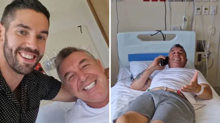 Ryan visiting MAFS co-star Tony in hospital after his heart attack