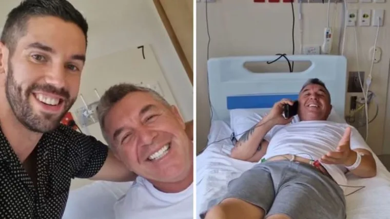 Ryan visiting MAFS co-star Tony in hospital after his heart attack