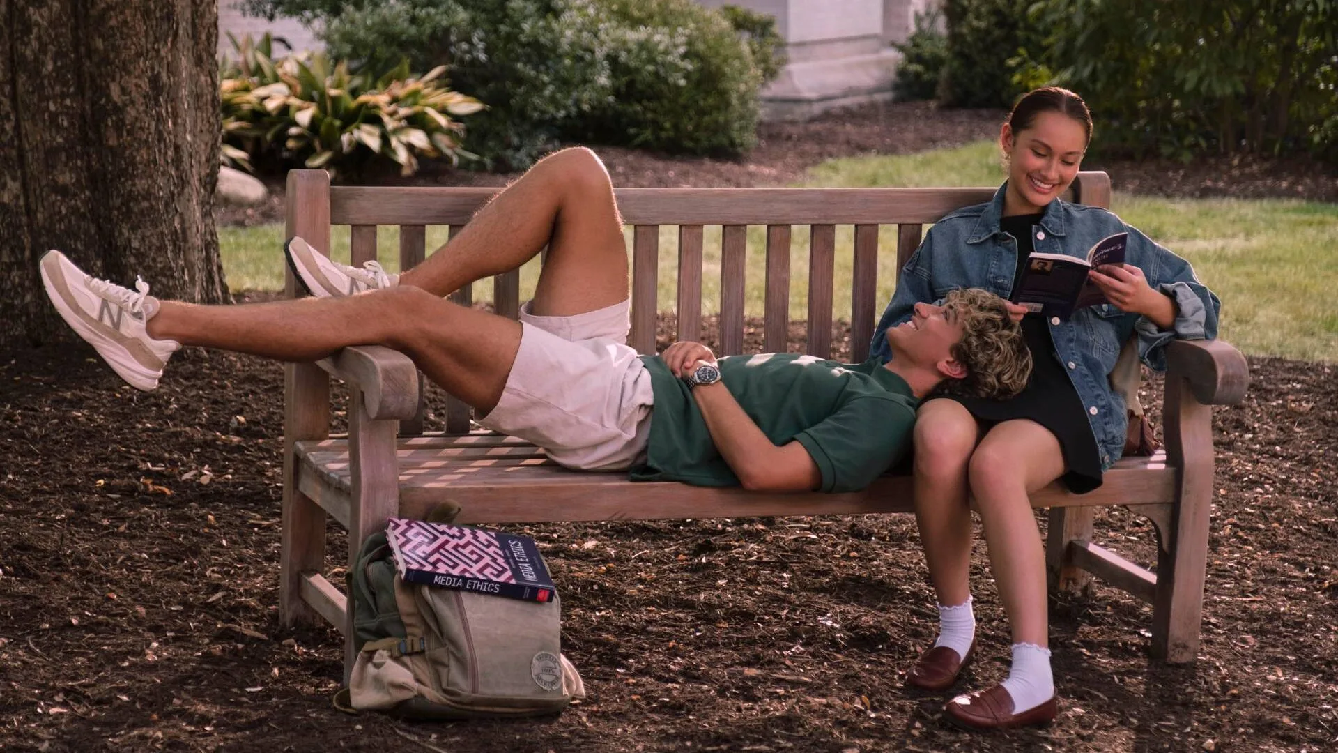 Lola Tung with her co-star in The Summer I Turned Pretty