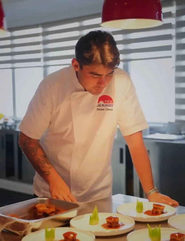Declan Cleary in the kitchen
