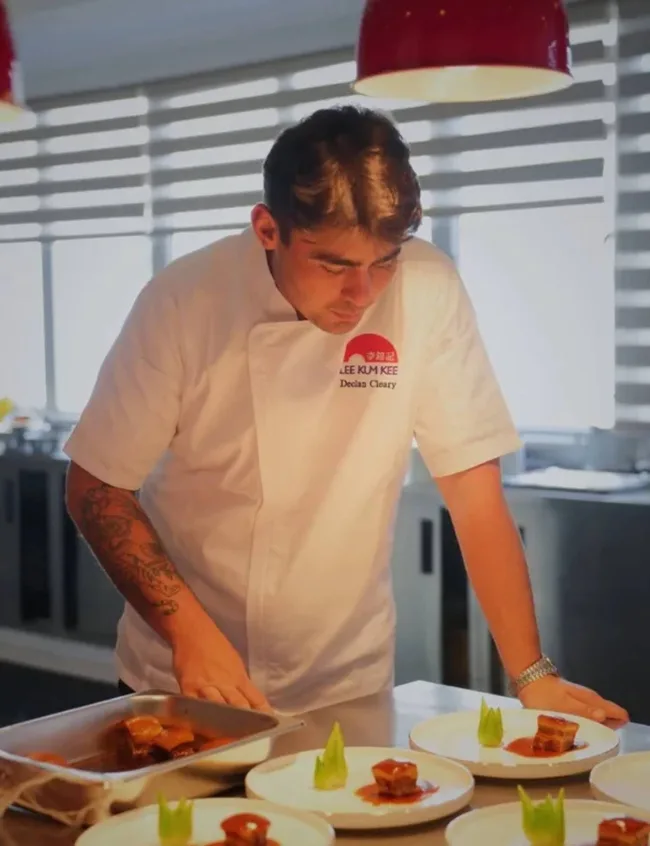 Declan Cleary in the kitchen