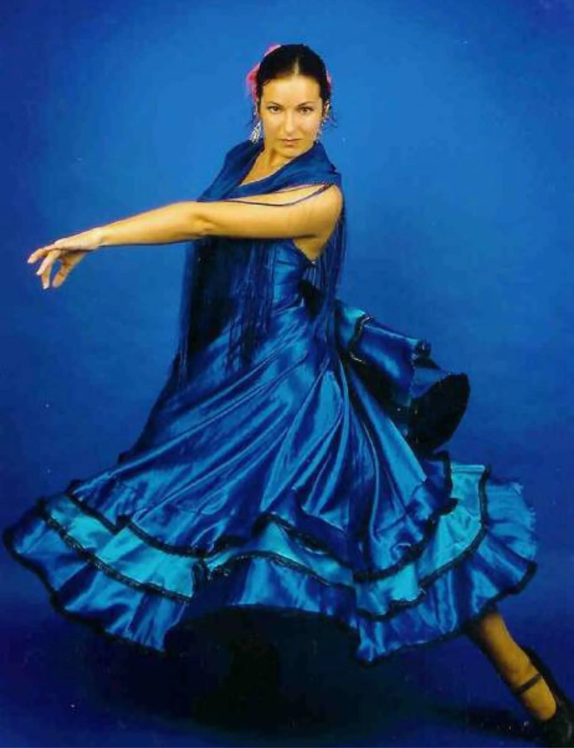Alexandra Lattey dancing the flamenco.