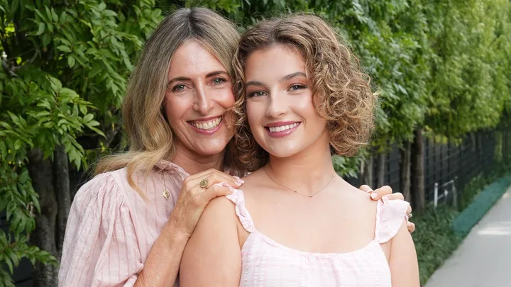 Madeleine McCarthy with her mum, Lisa