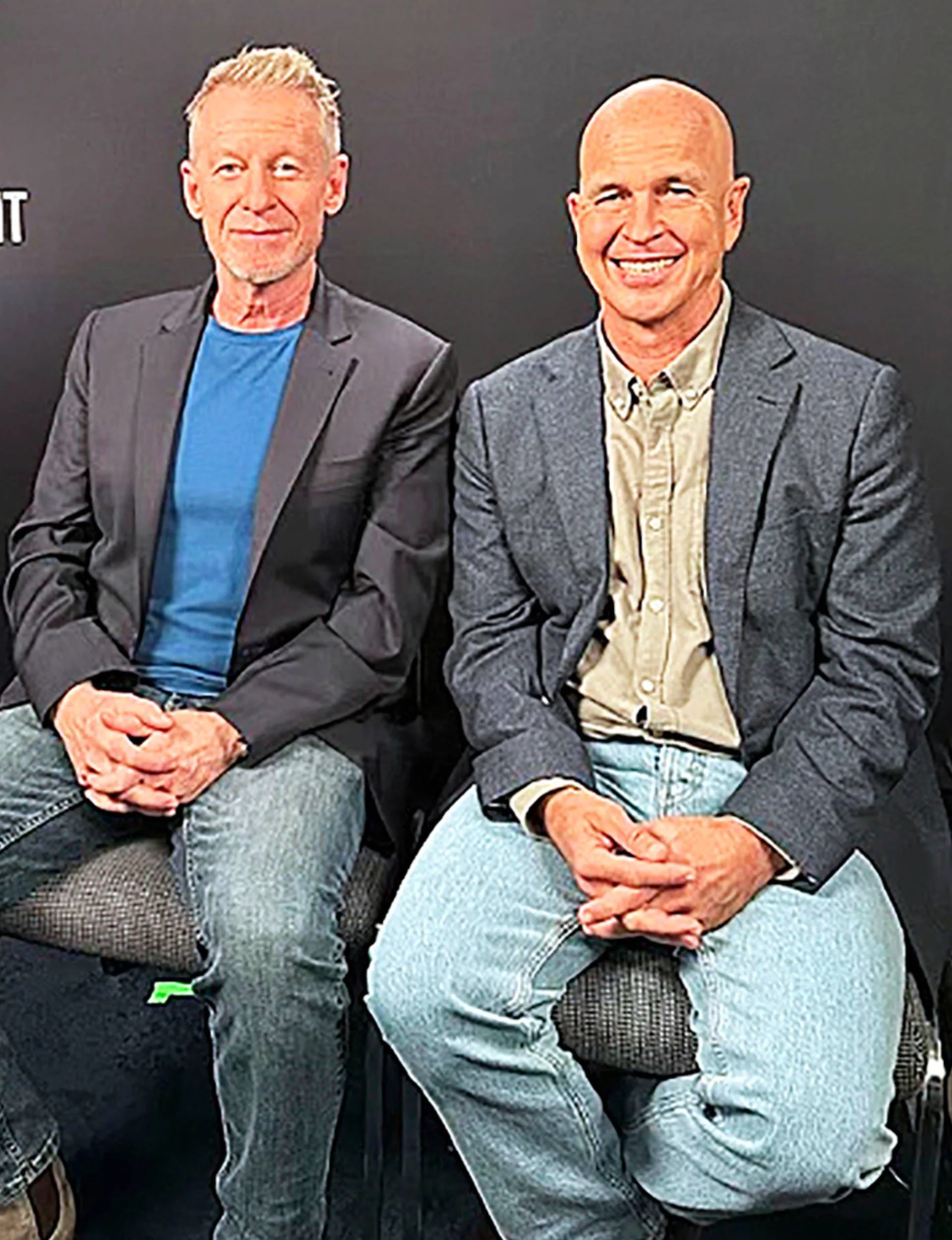Peter Greste with Richard Roxburgh