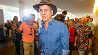 Peter Greste upon his release from an Egyptian jail