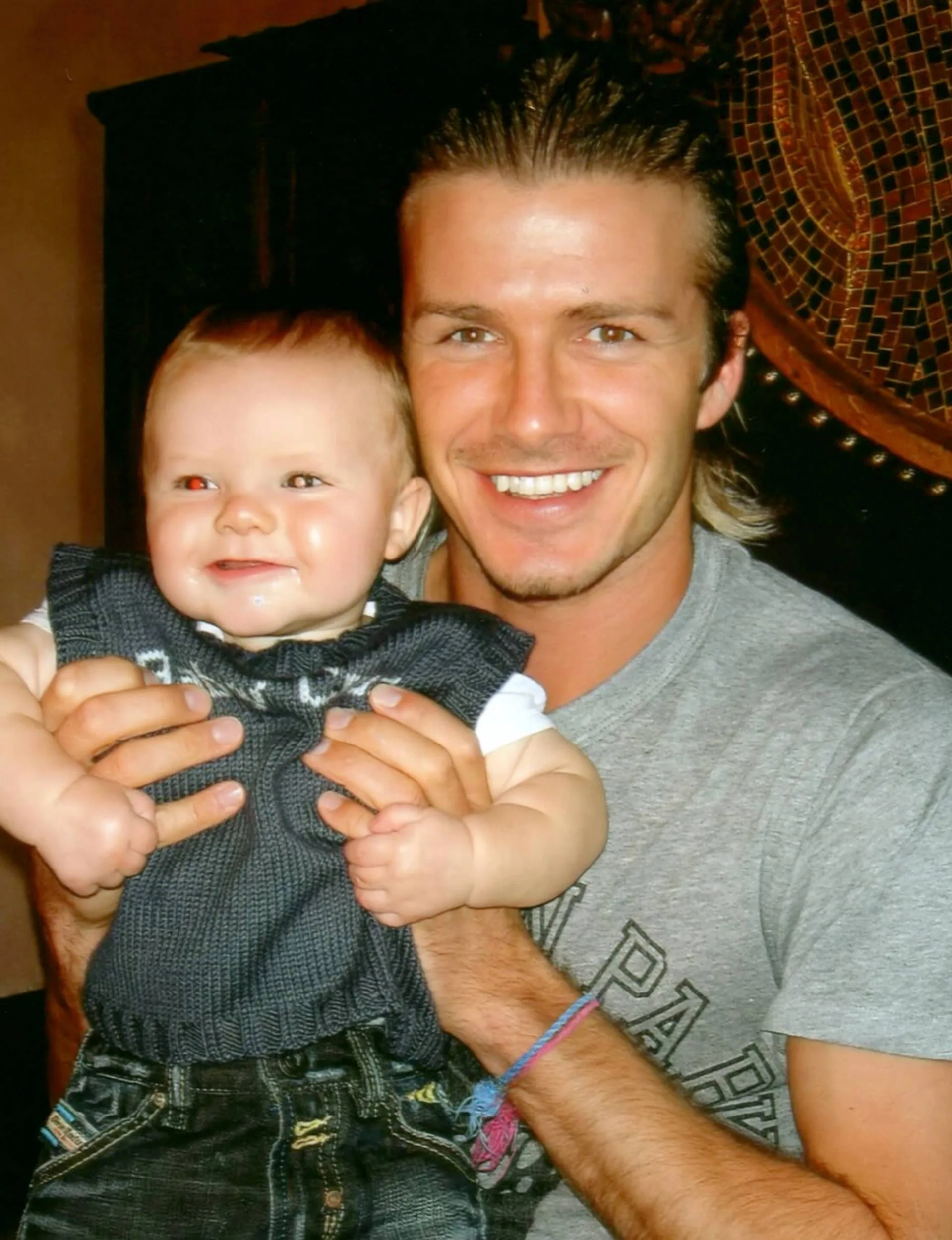 David holding baby Cruz