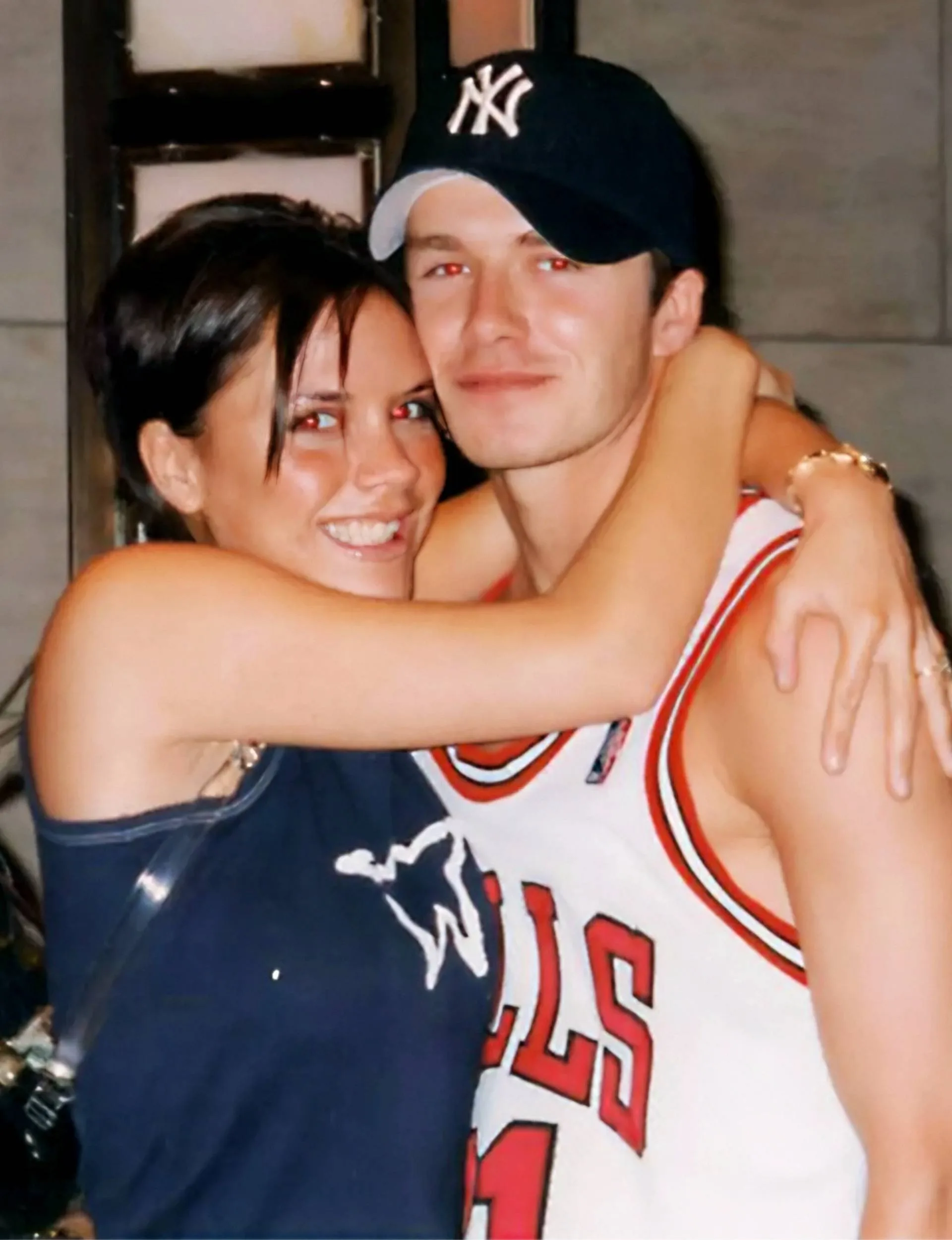 David and Victoria as young sweethearts