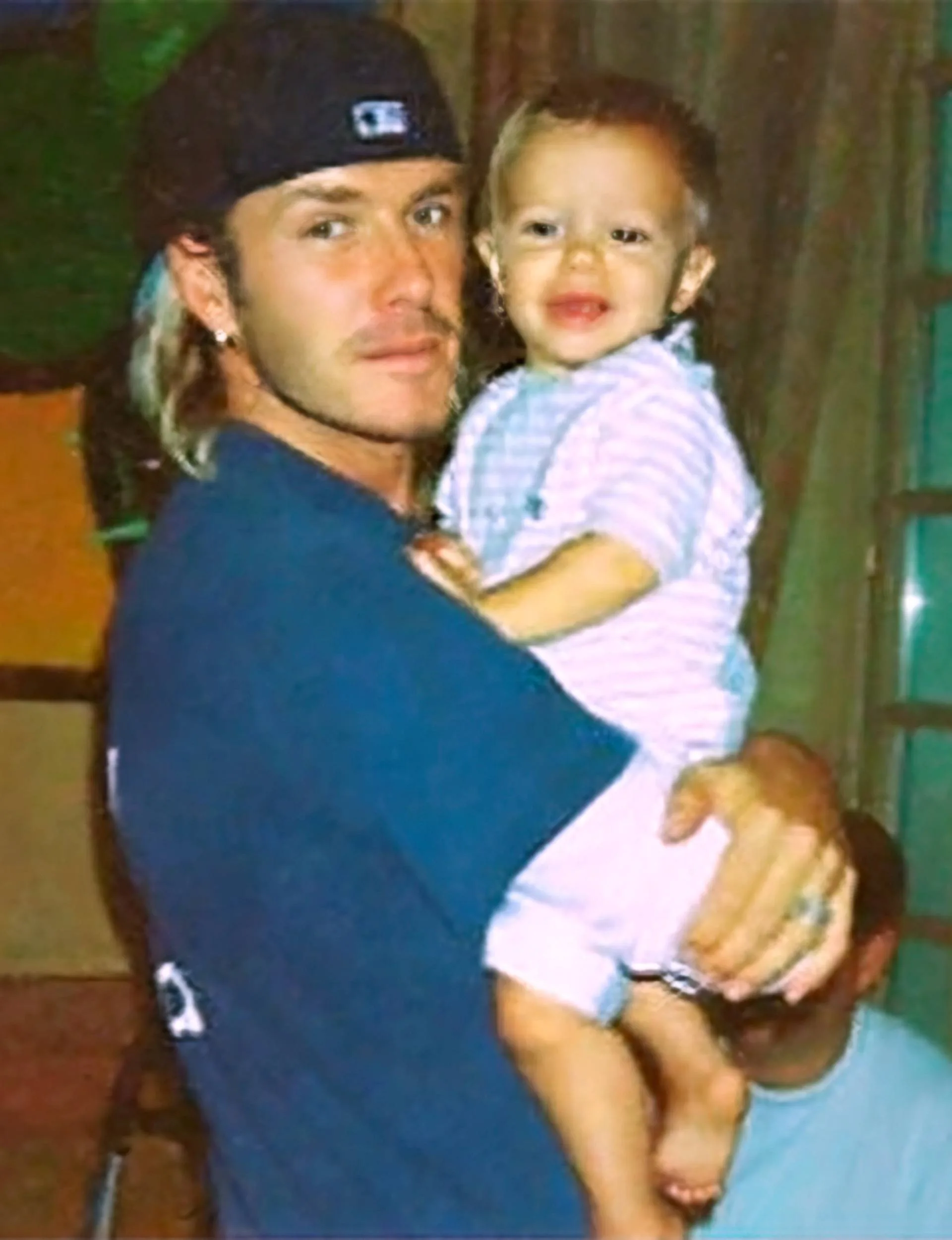 David holding baby Romeo