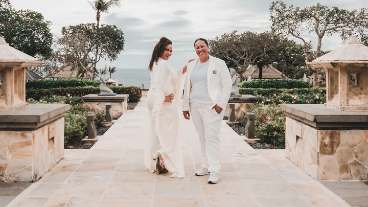 Megan Alatini and Nat McDade on their Bali honeymoon