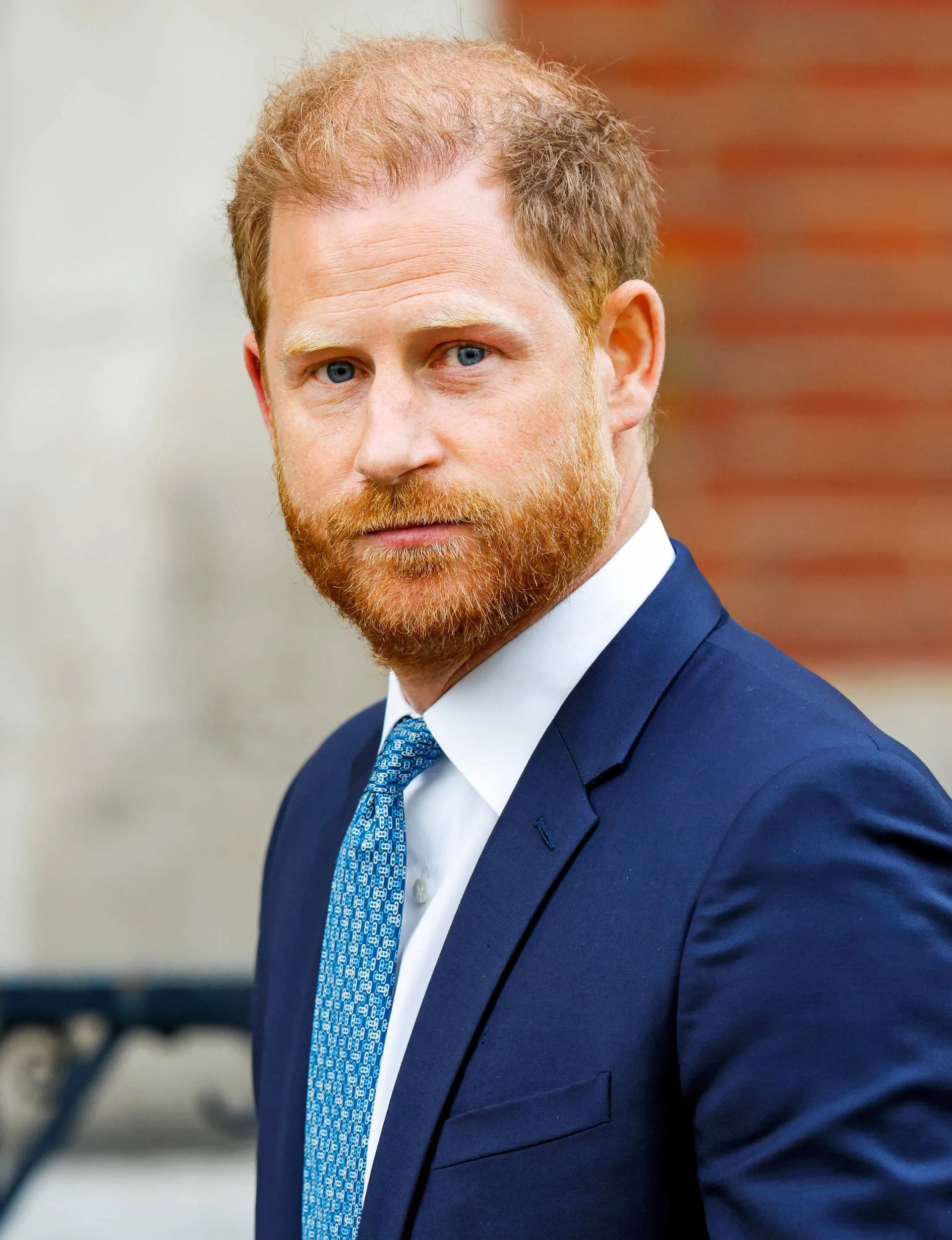 Prince Harry looking over his shoulder