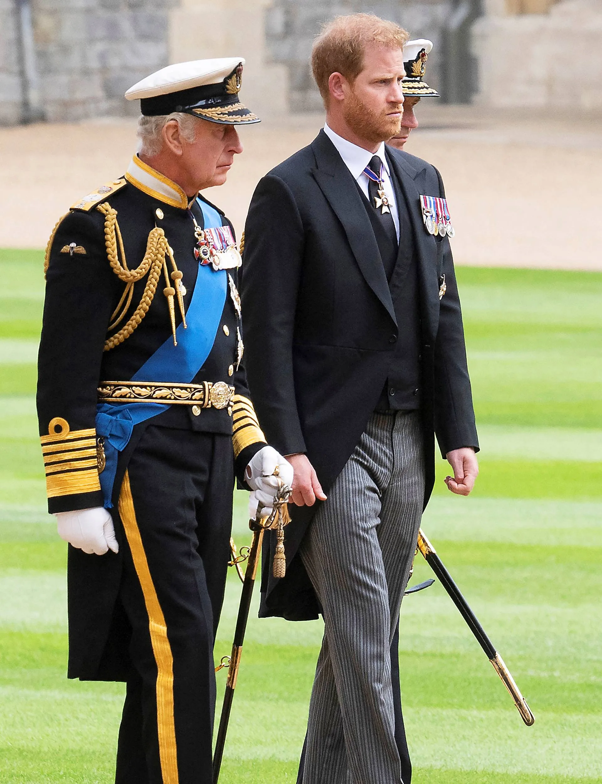 Prince Harry serving the Royal family alongside King Charles