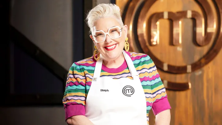 Steph de Sousa in the MasterChef kitchen