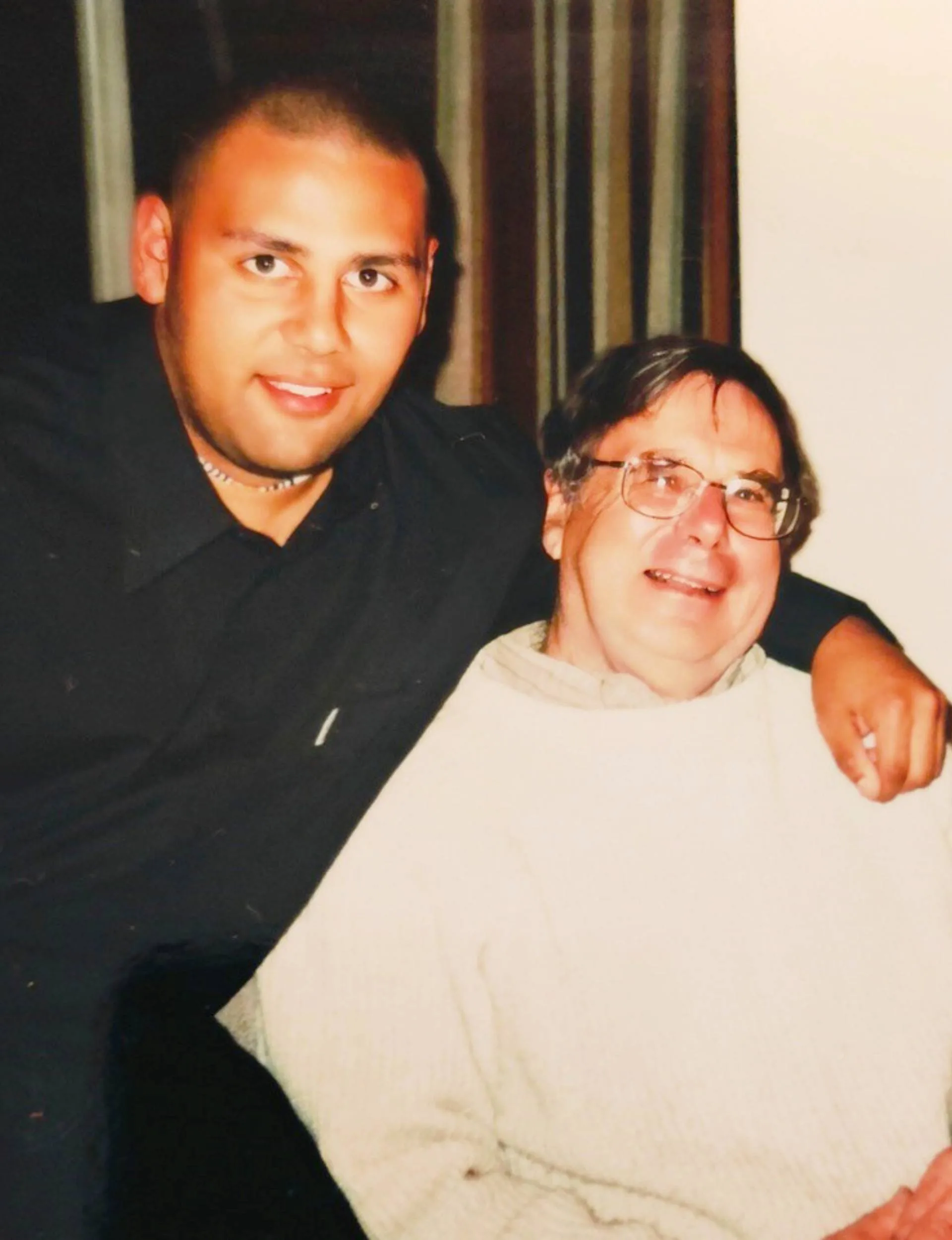 Between Two Beers podcast host Seamus with his late father