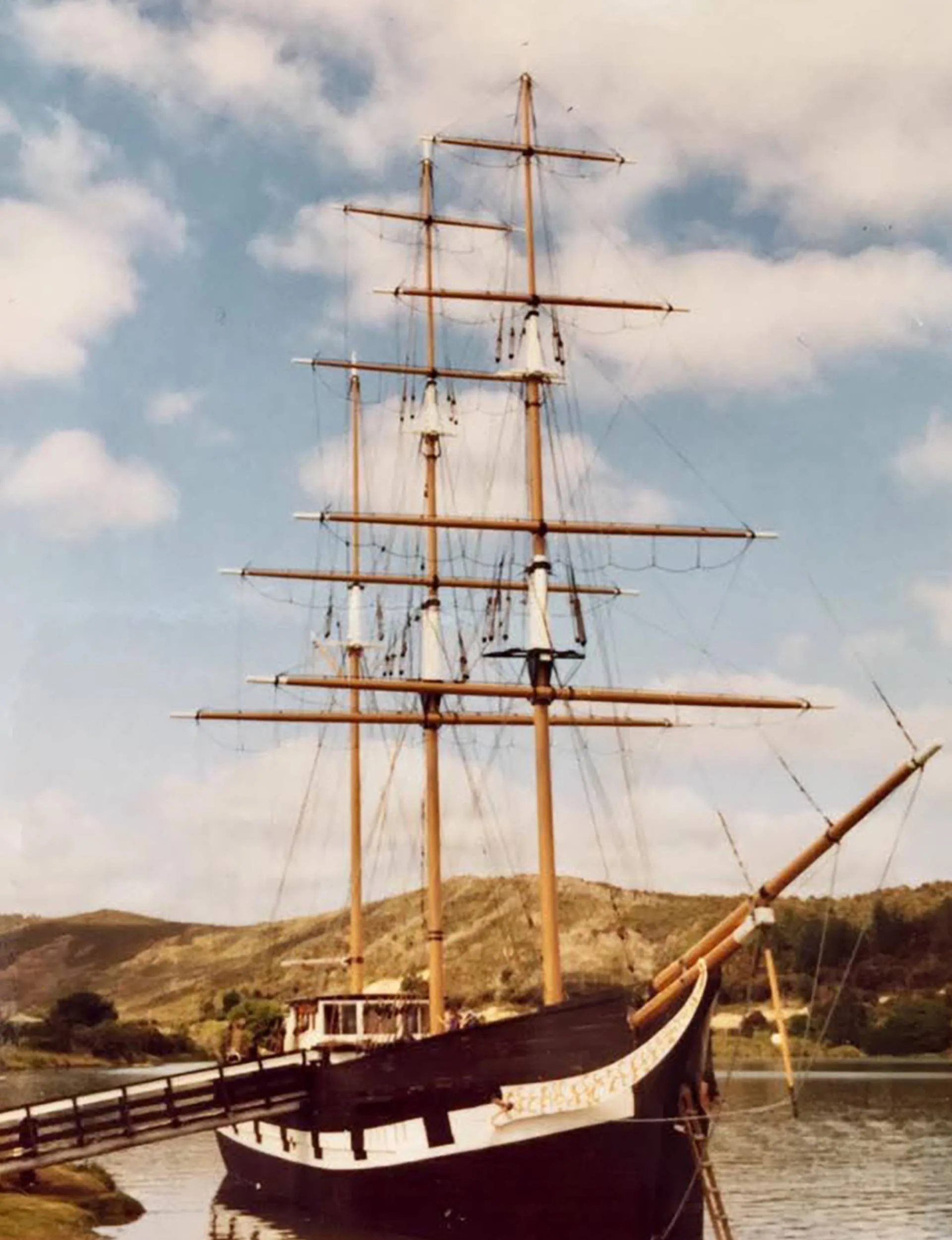 Tui the boat moored at Waitangi.