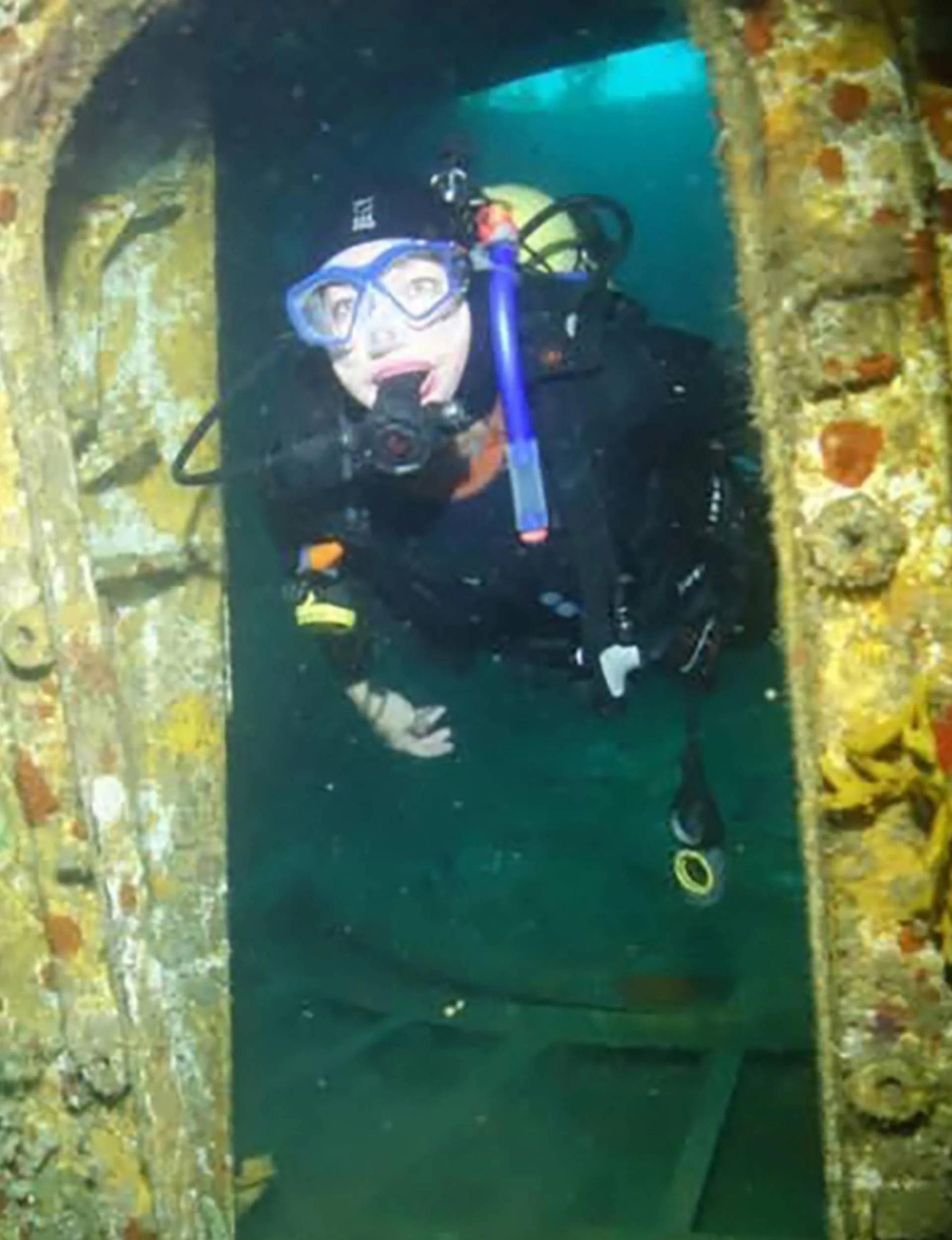 Fiona diving