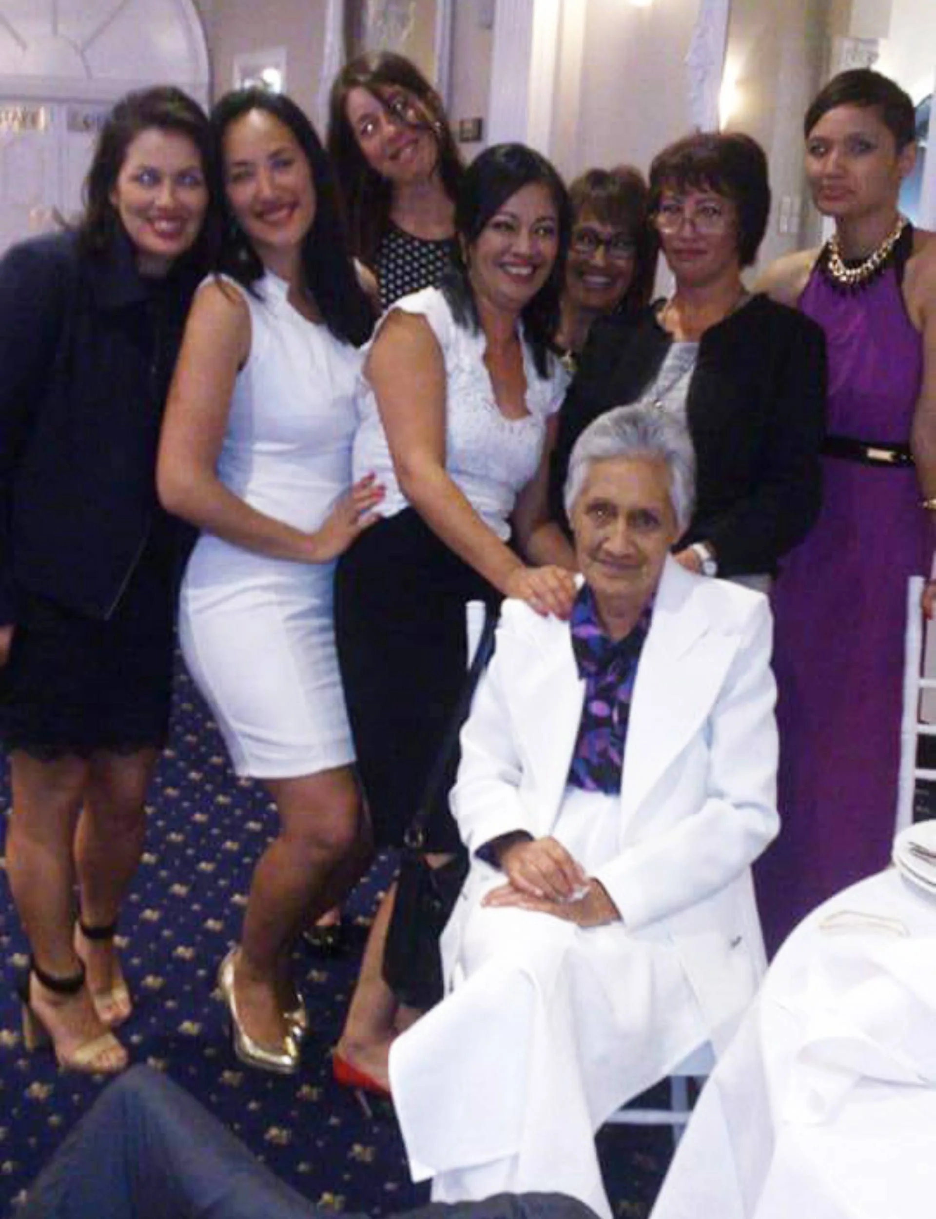Kerrin Leoni with her extended family