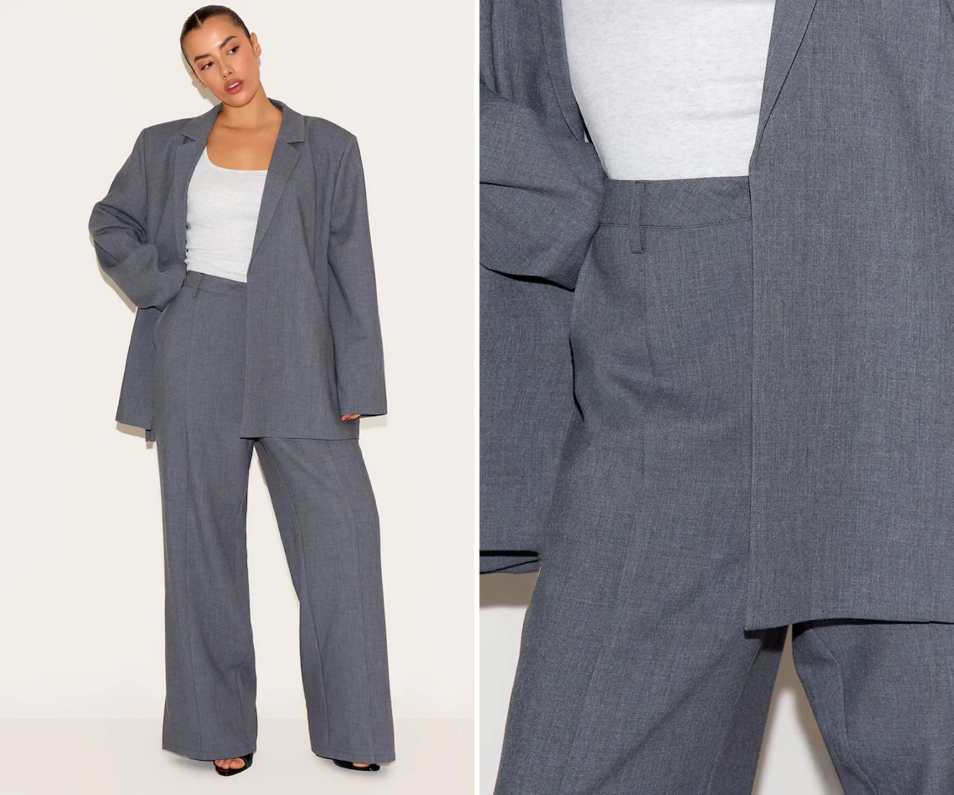 Pretty Little Thing plus-sized suit for work