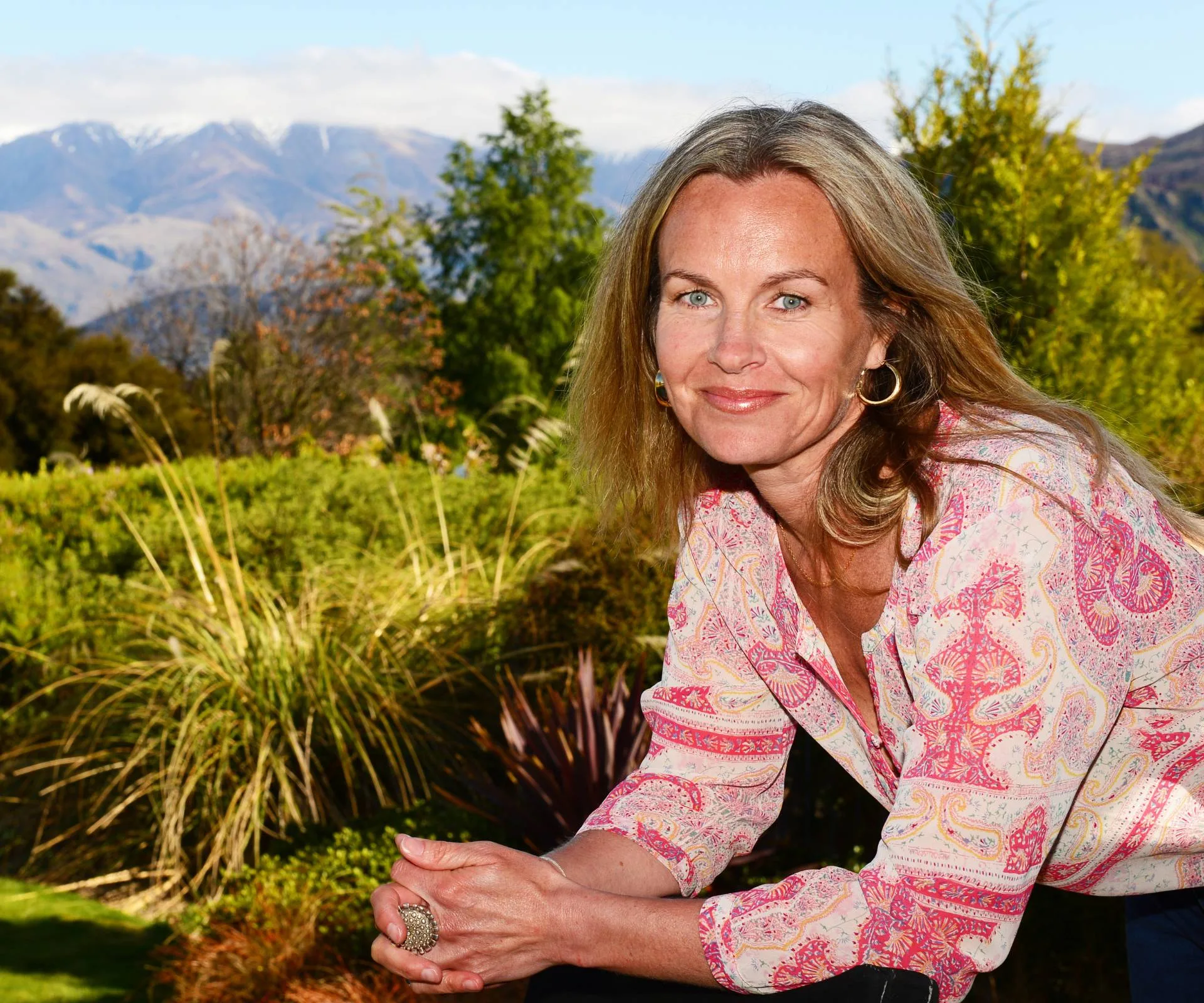 Cassandra Treadwell in her back yard