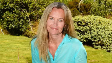 Cassandra Treadwell in her back yard