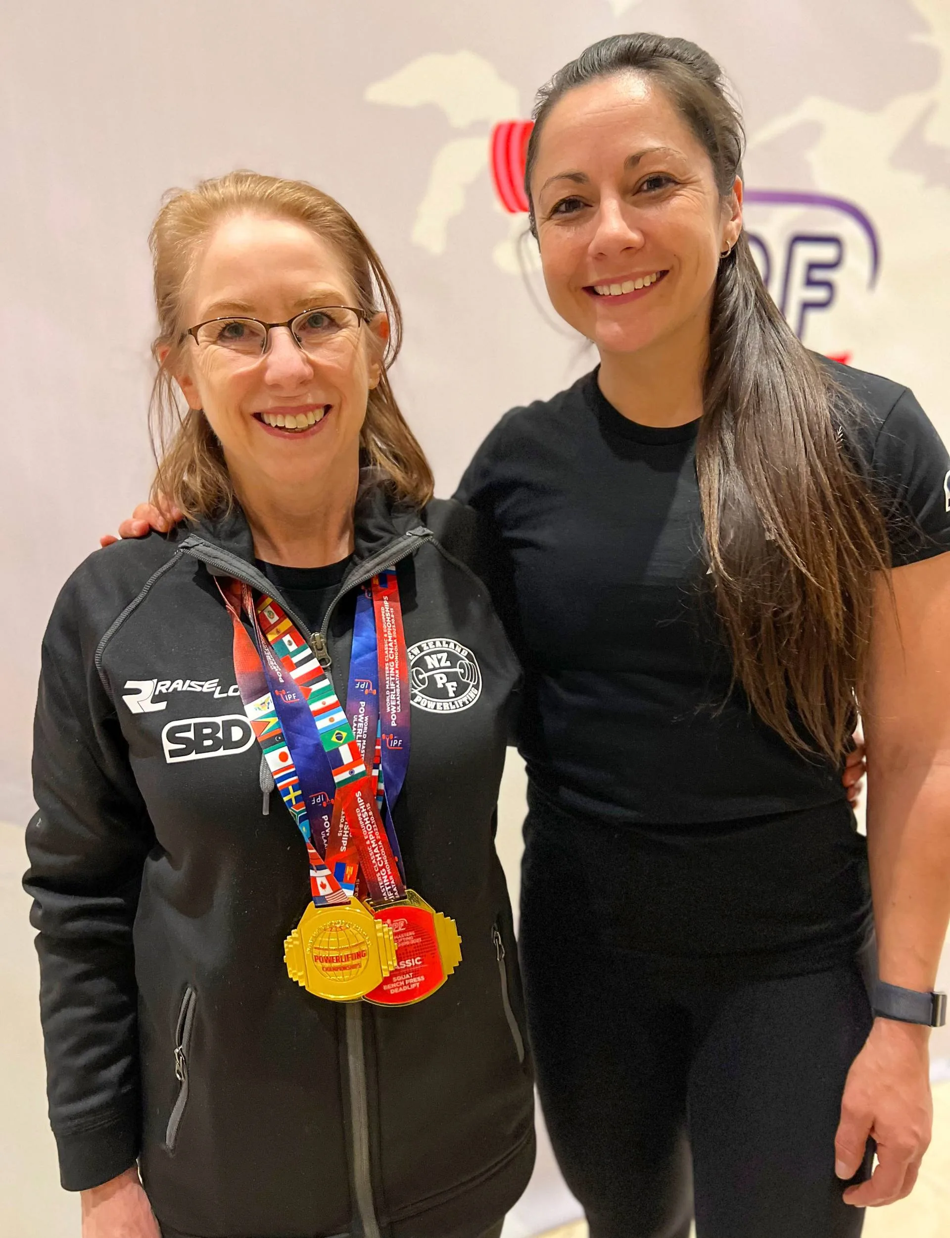 With her coach Carli