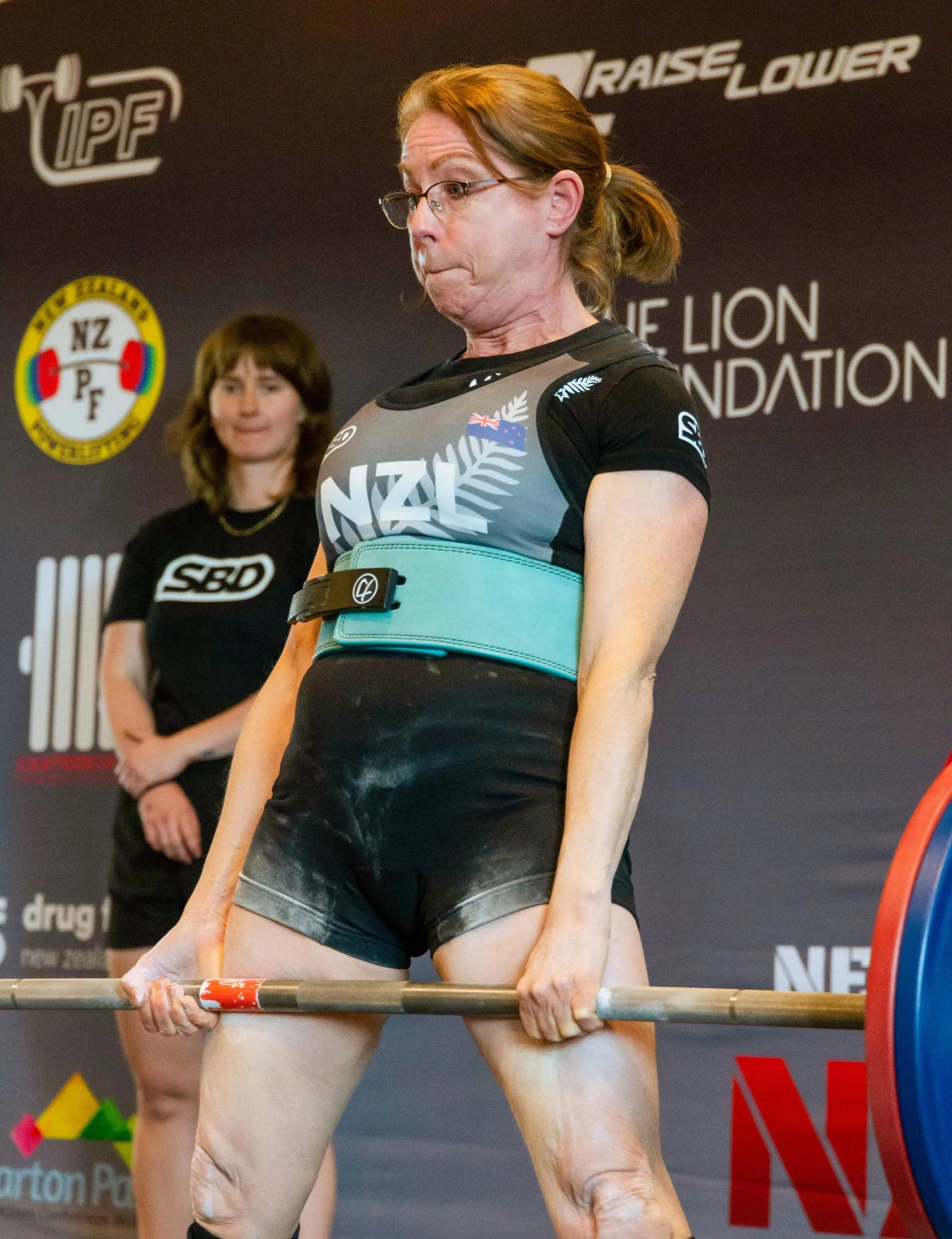 Julianne Taylor powerlifting in Mongolia