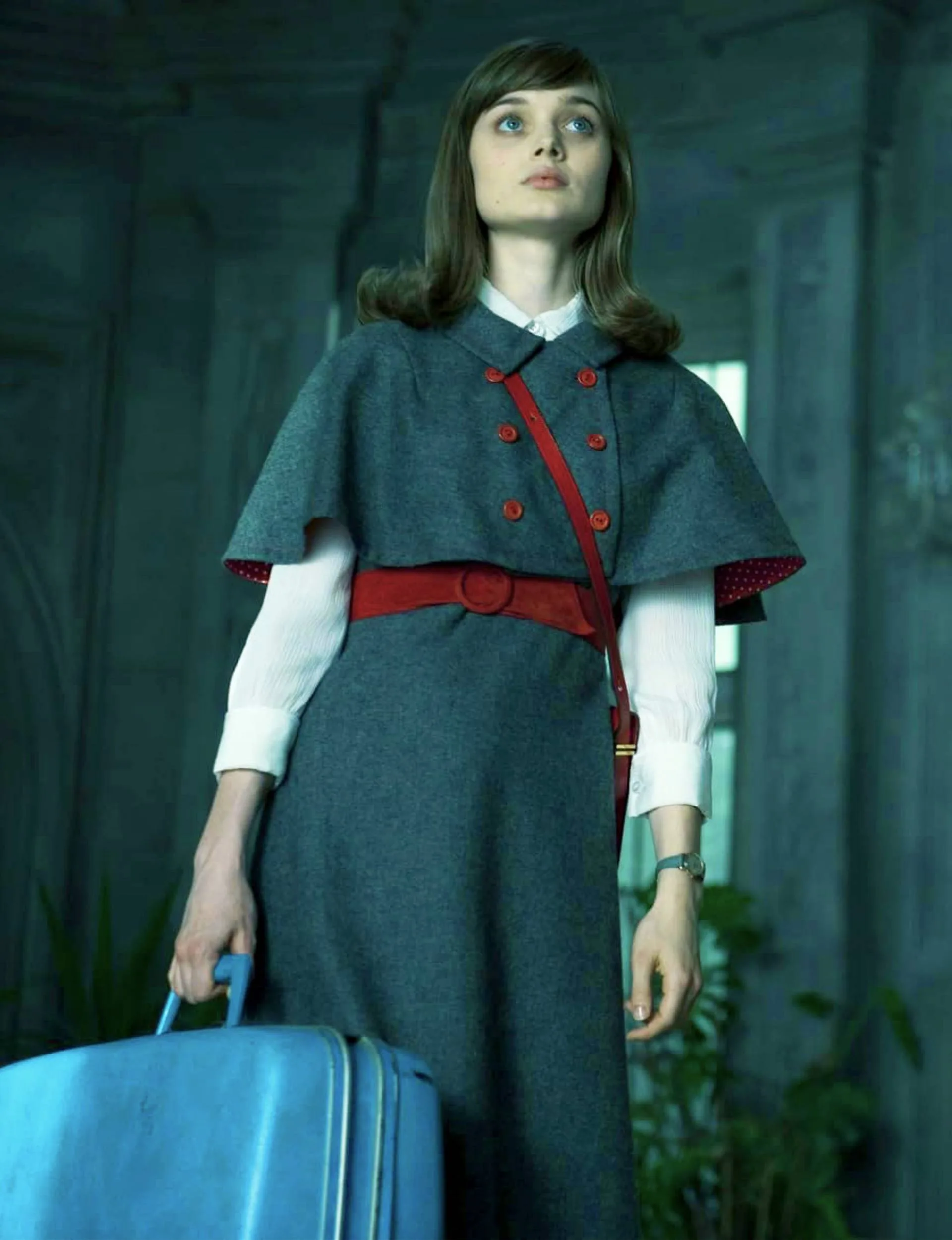 Bella in Tim Burton’s vampire flick Dark Shadows before her Scrublands role