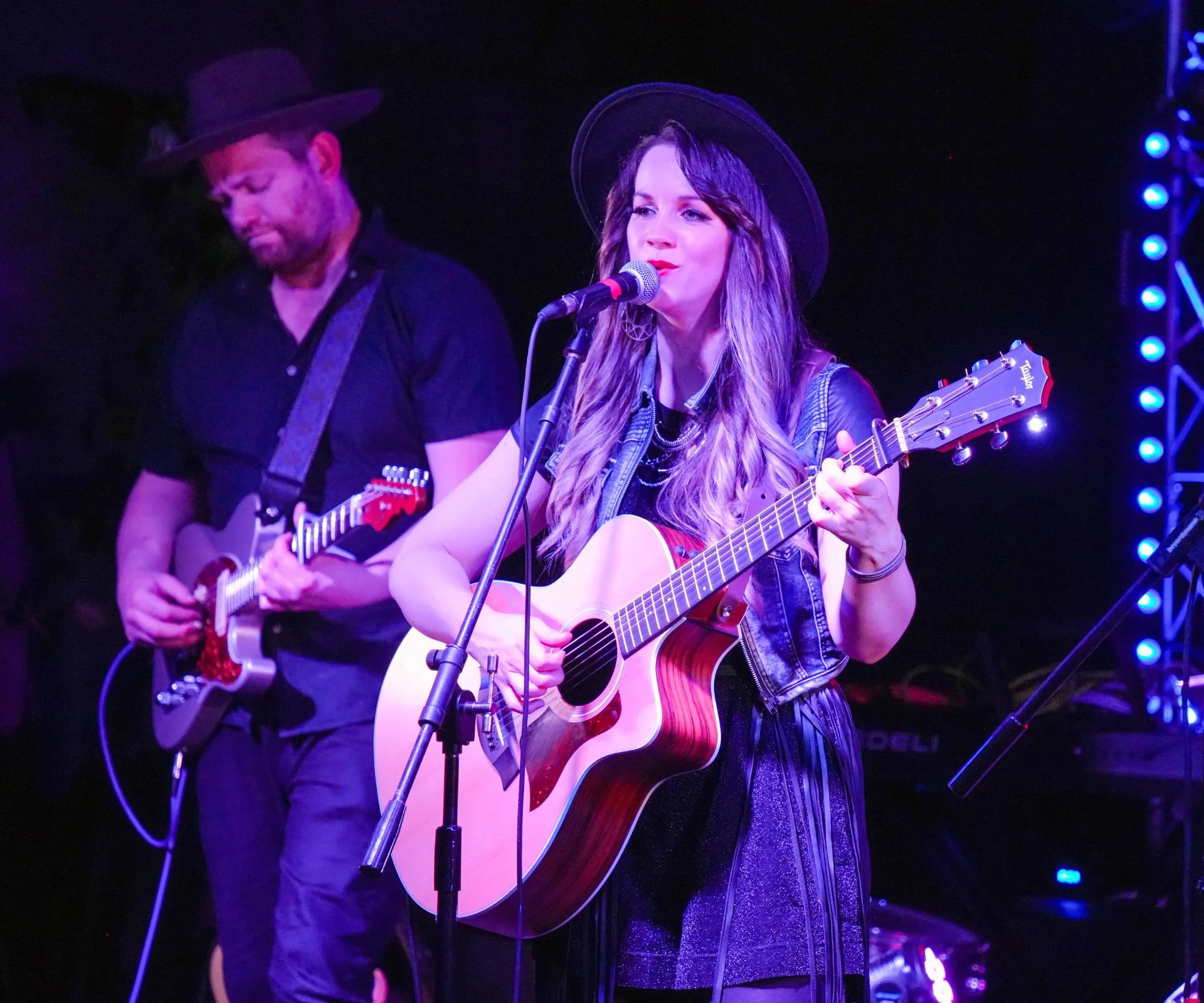 Steffany Beck performing