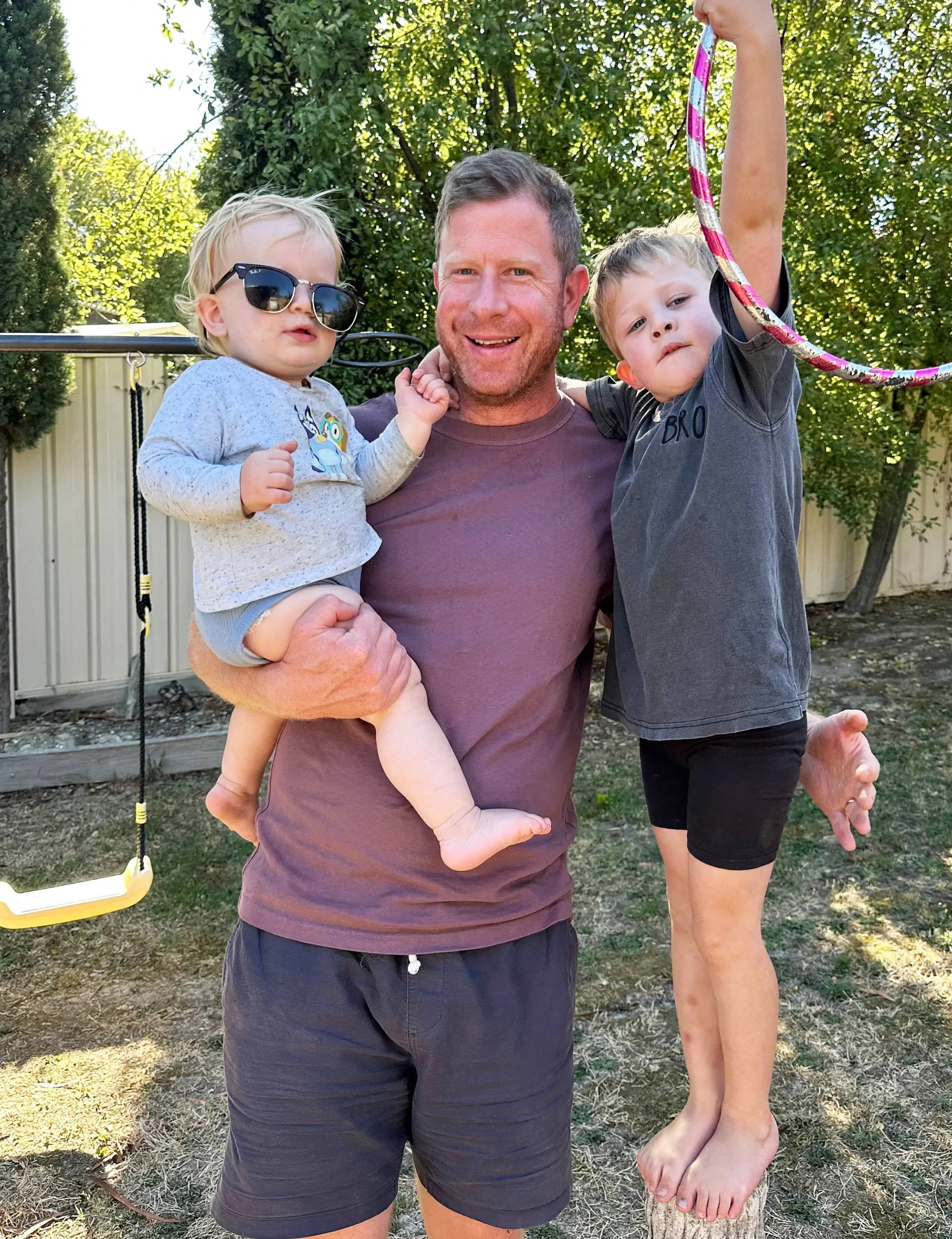 MasterChef star Tim with his kids