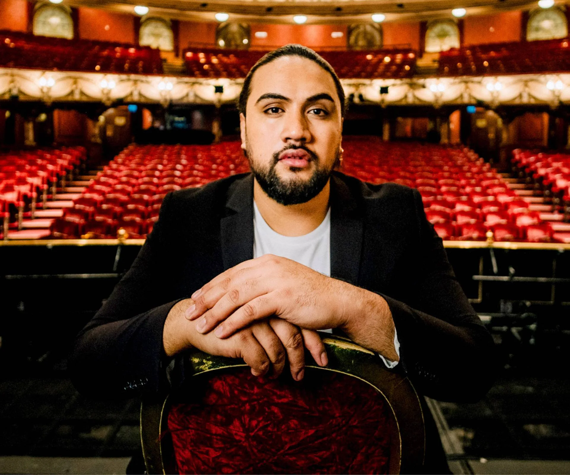 Benson Wilson in an empty theatre