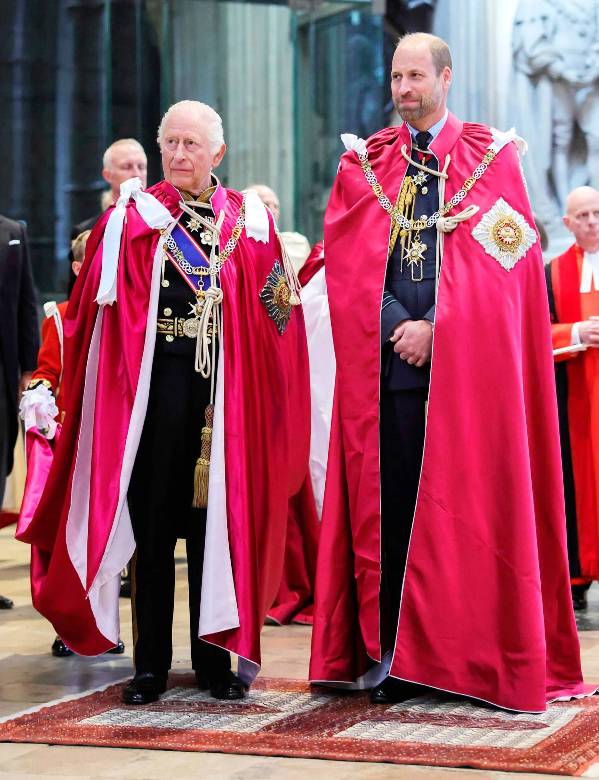 King Charles with Prince William on royal duty