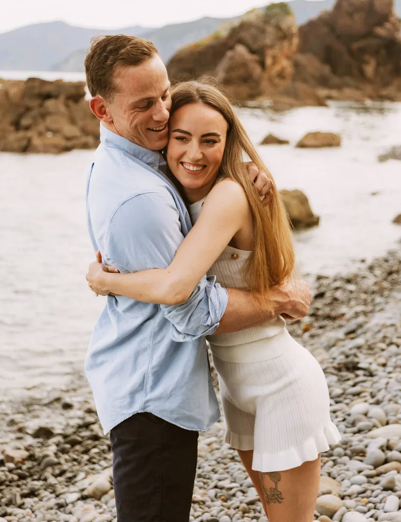 Shannon and Brad at beach