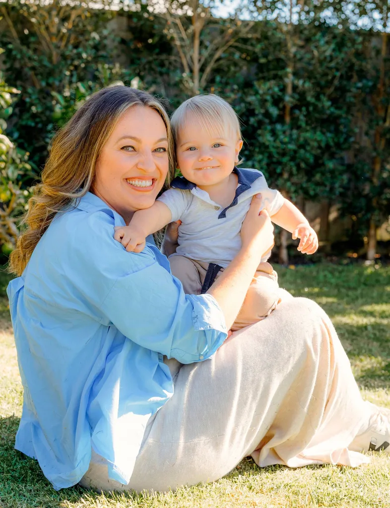 Steph and Rocco outside