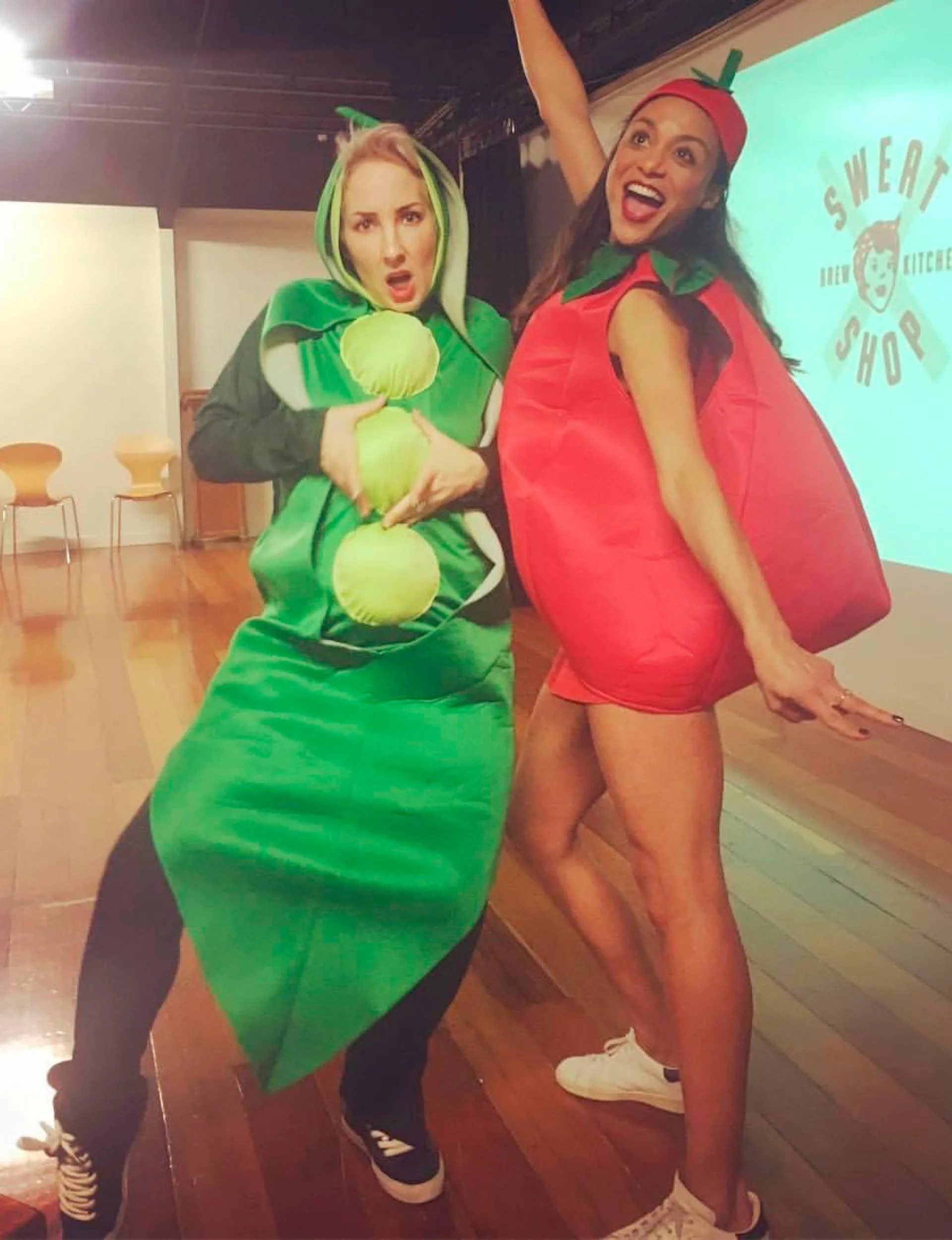 Sonia and Jaquie dressed up 