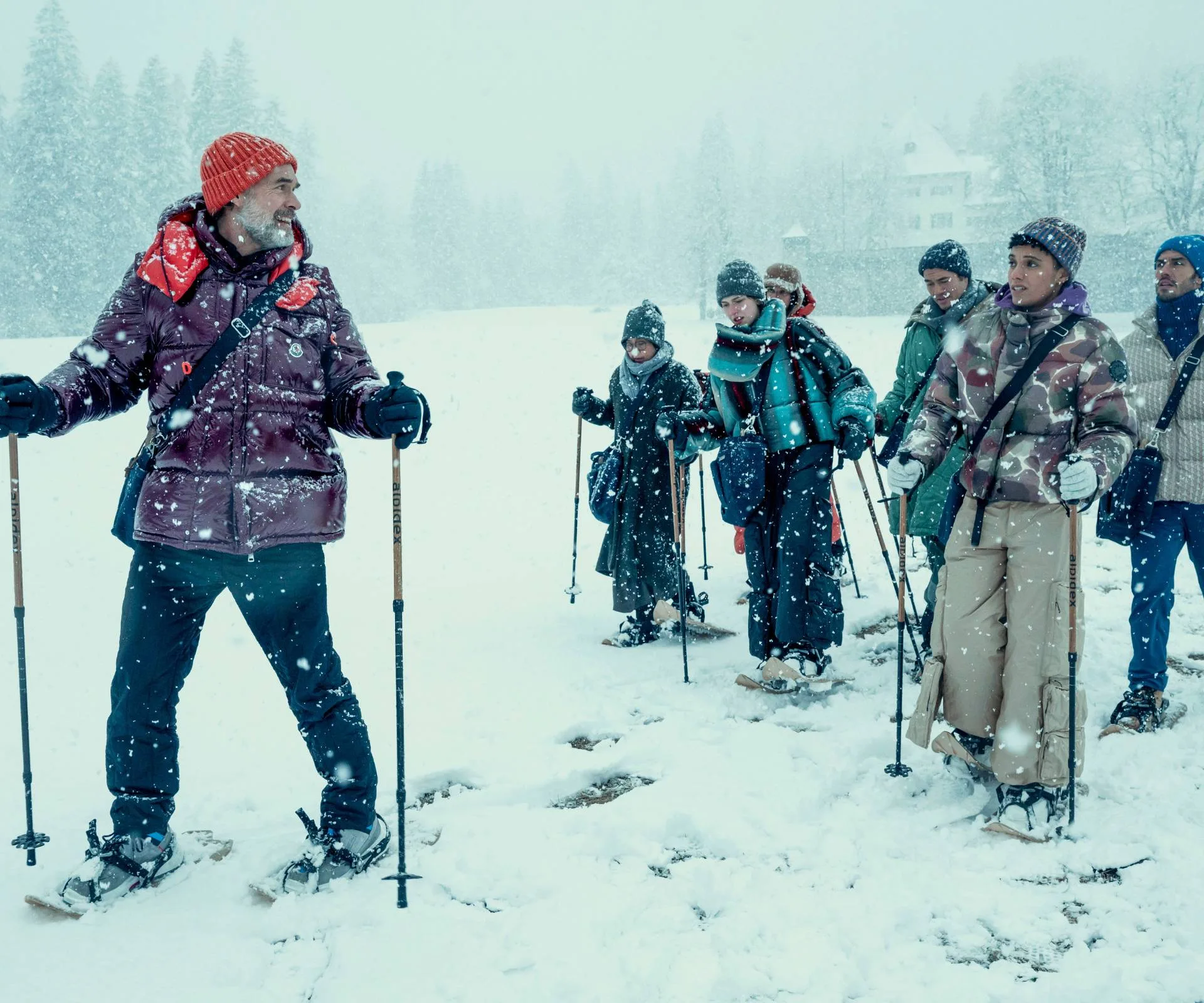 Group of people on snow