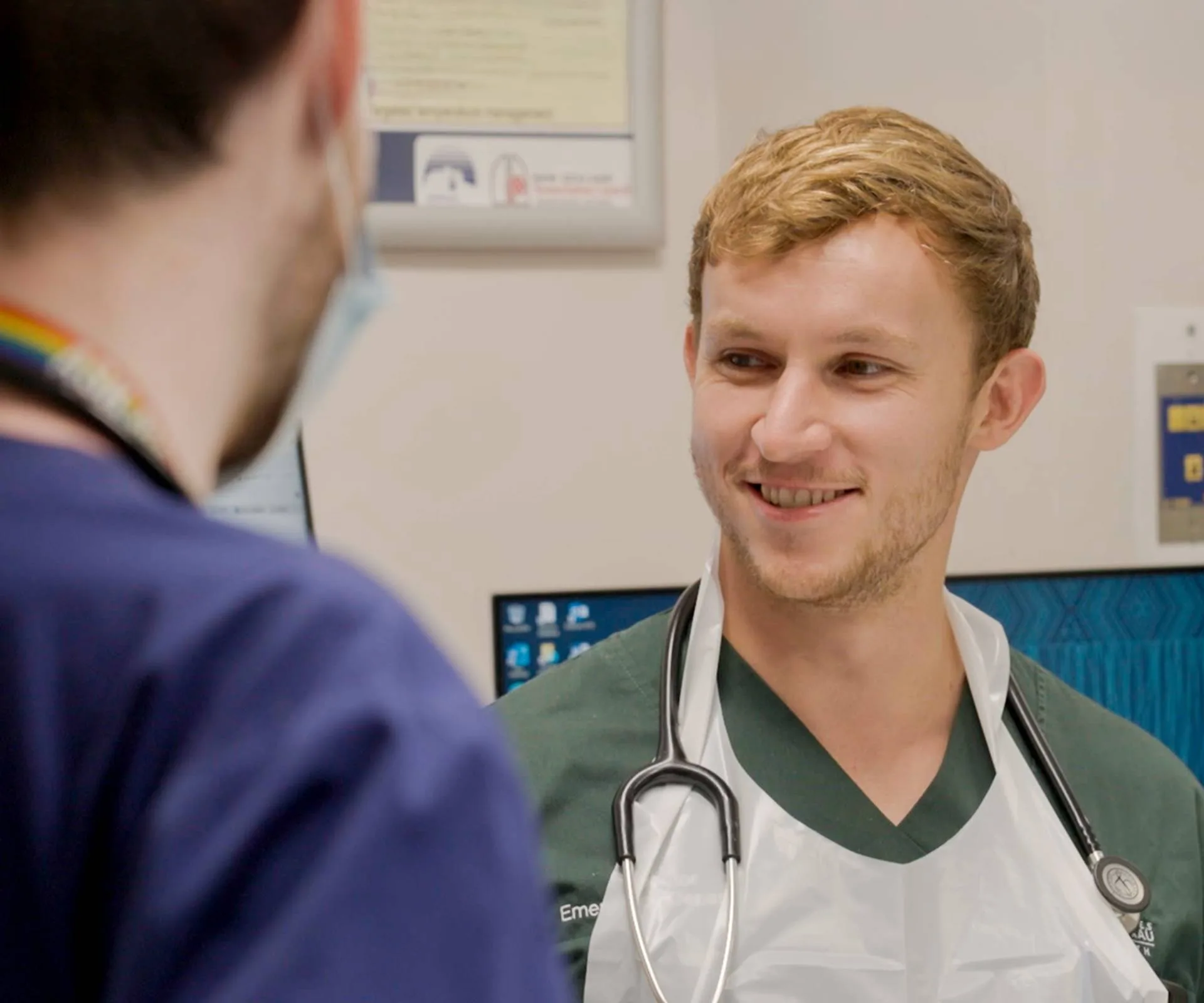 Steve in his scrubs 