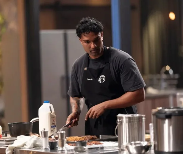 Darrsh Clark competing on Masterchef