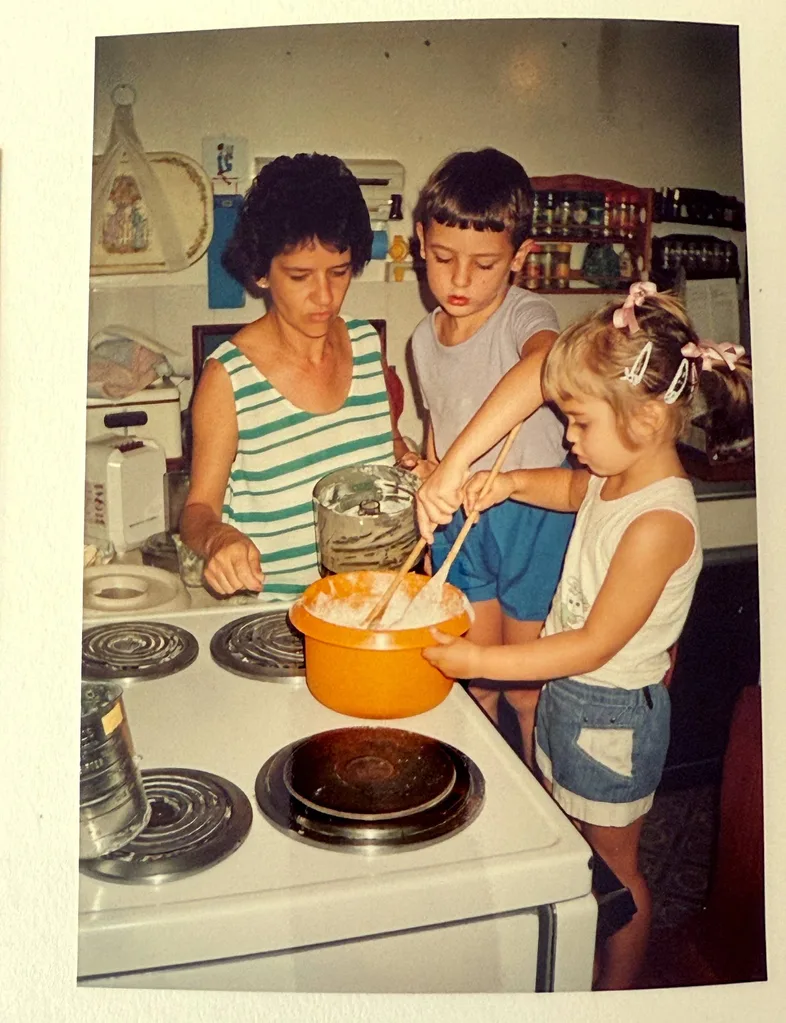 Younger enda in kitchen