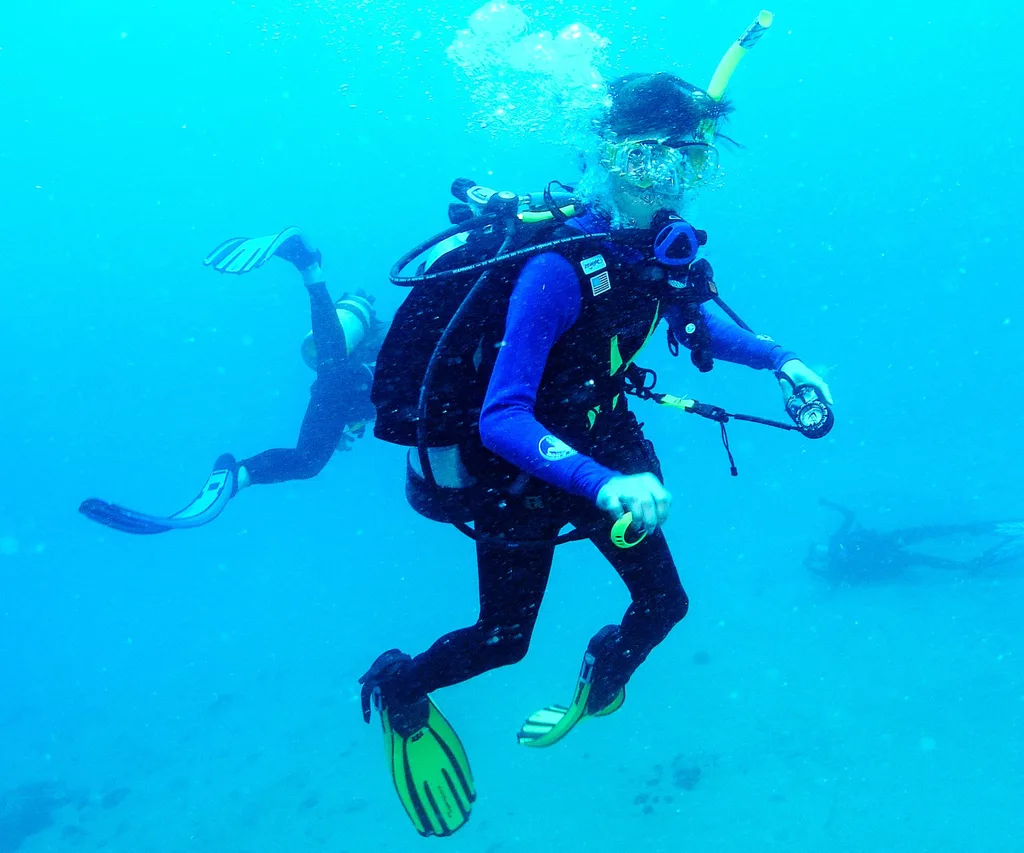 Scuba diver in great barrier