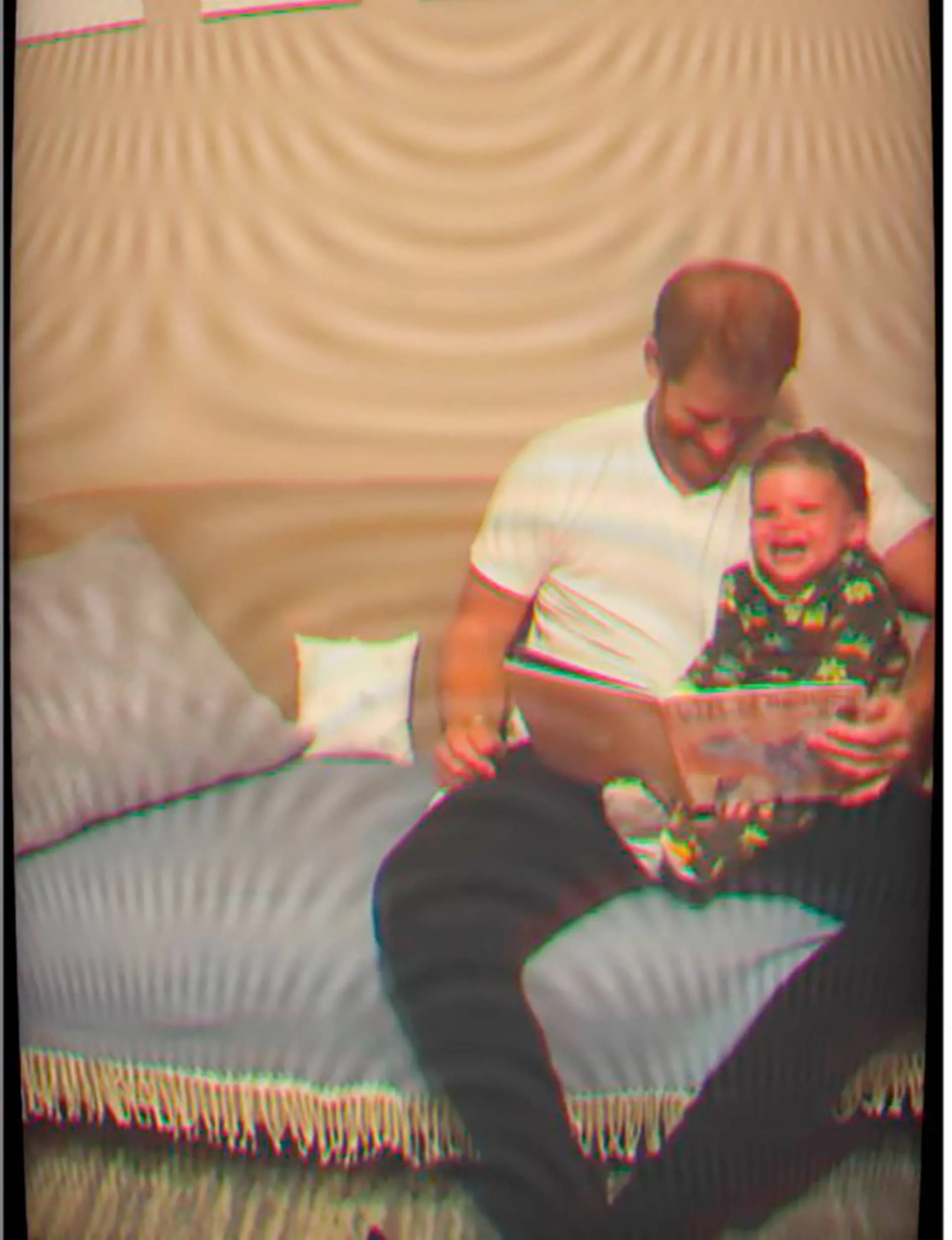 harry and archie laughing