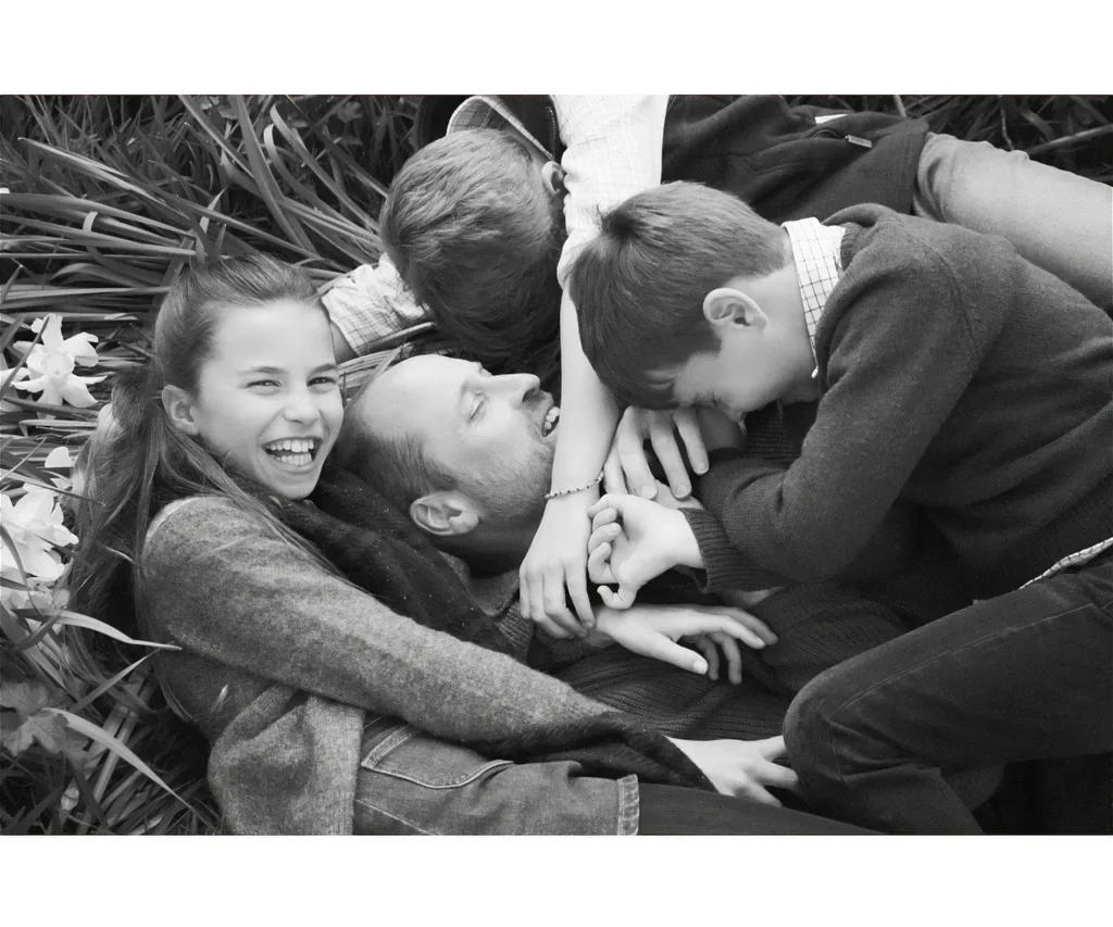 William laughing with kids