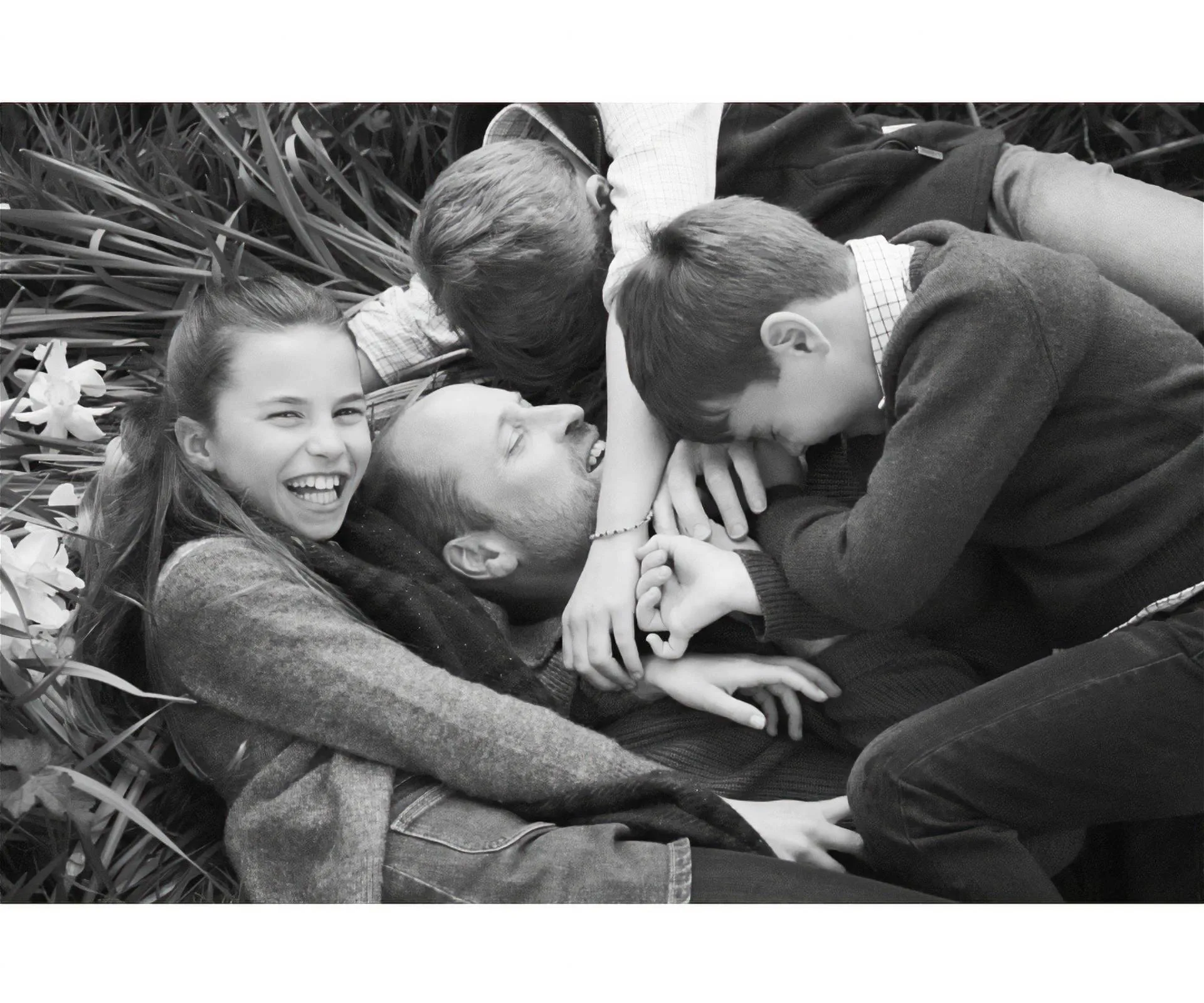 William laughing with kids
