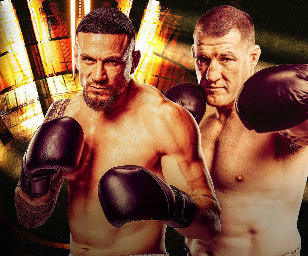 The gloves are off: Sonny Bill and Paul (left, in 2013) have history.