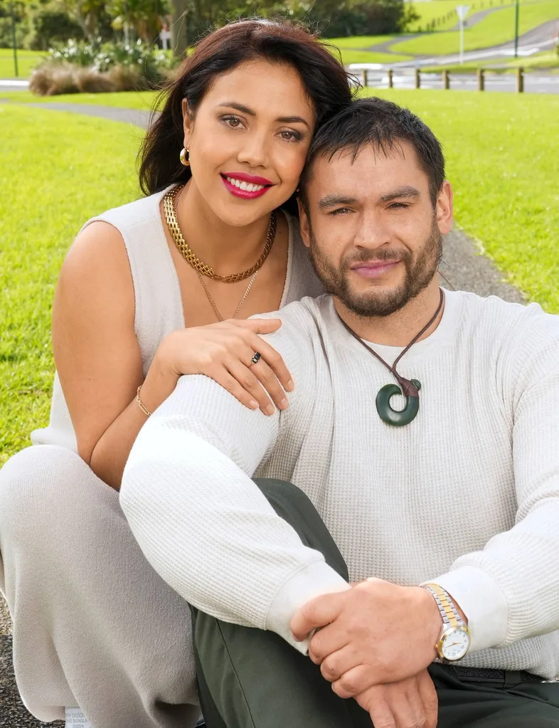 Couple together in white t shirts